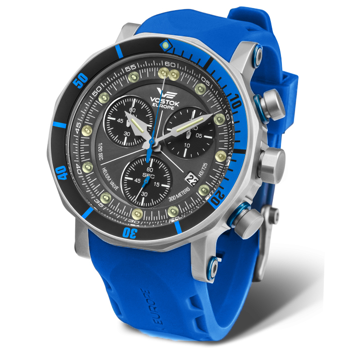 Vostok Europe 6S30-6205213 zegarek męski sportowy Lunokhod pasek - miniatura 7