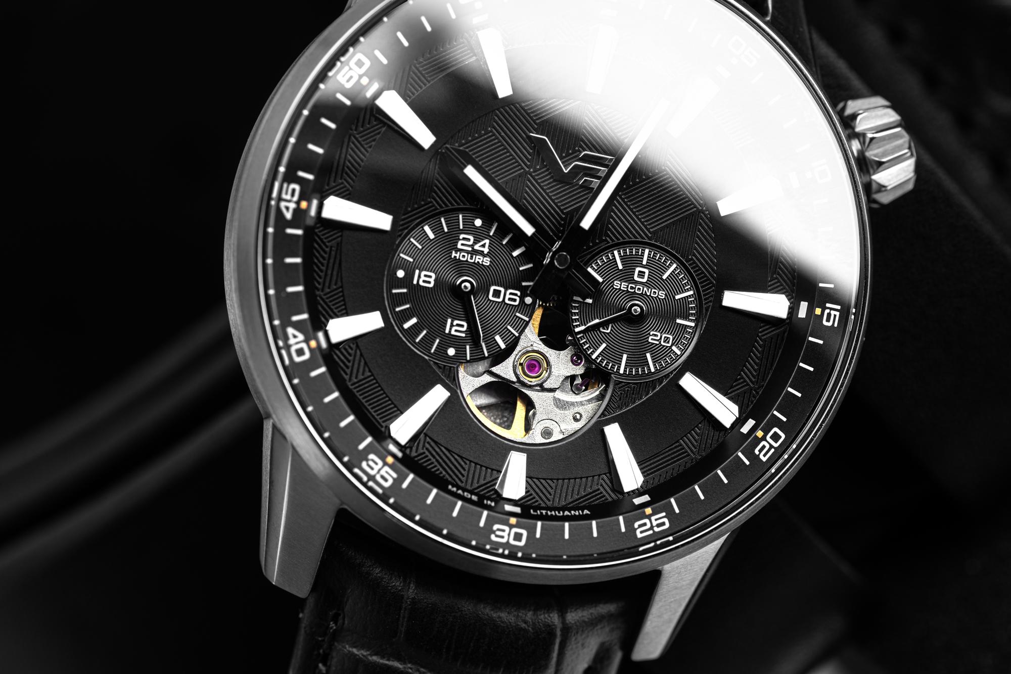 Vostok Europe 82S7-561A787B Limousine 43mm Generation 2 Automatic Open Heart zegarek klasyczny Limousine - miniatura 4