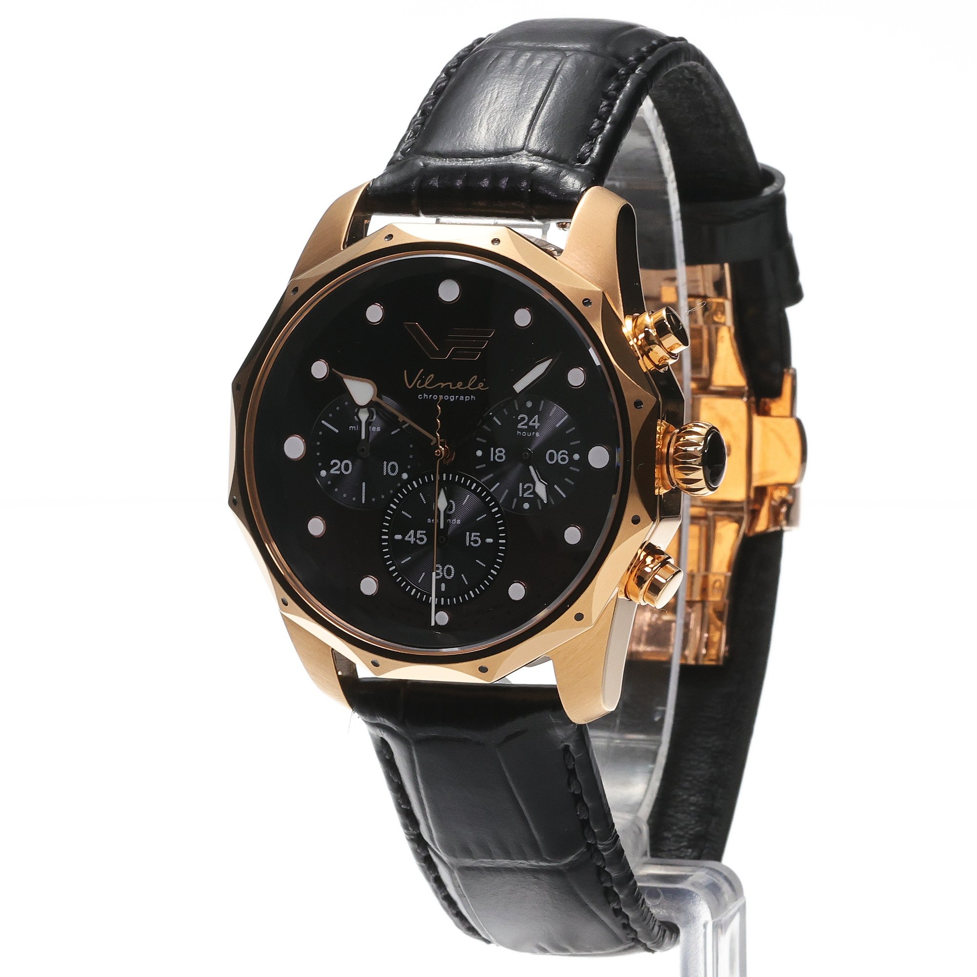 Vostok Europe JS20-125B751 Vilnele Vilnele Chronograph 39mm zegarek damski elegancki szafirowe