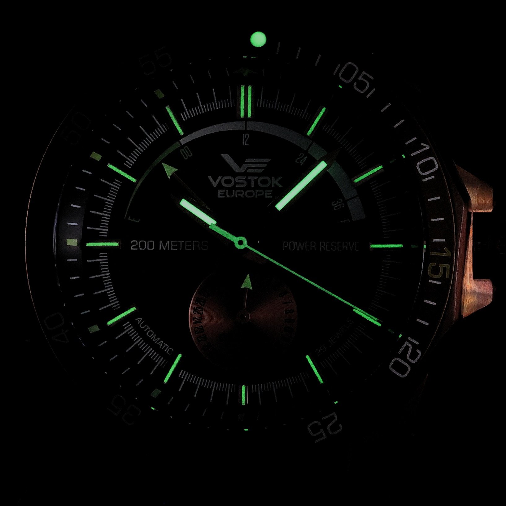 Vostok Europe NE57-225O565 N1 Rocket Rocket N-1 Automatic zegarek męski klasyczny mineralne utwardzane