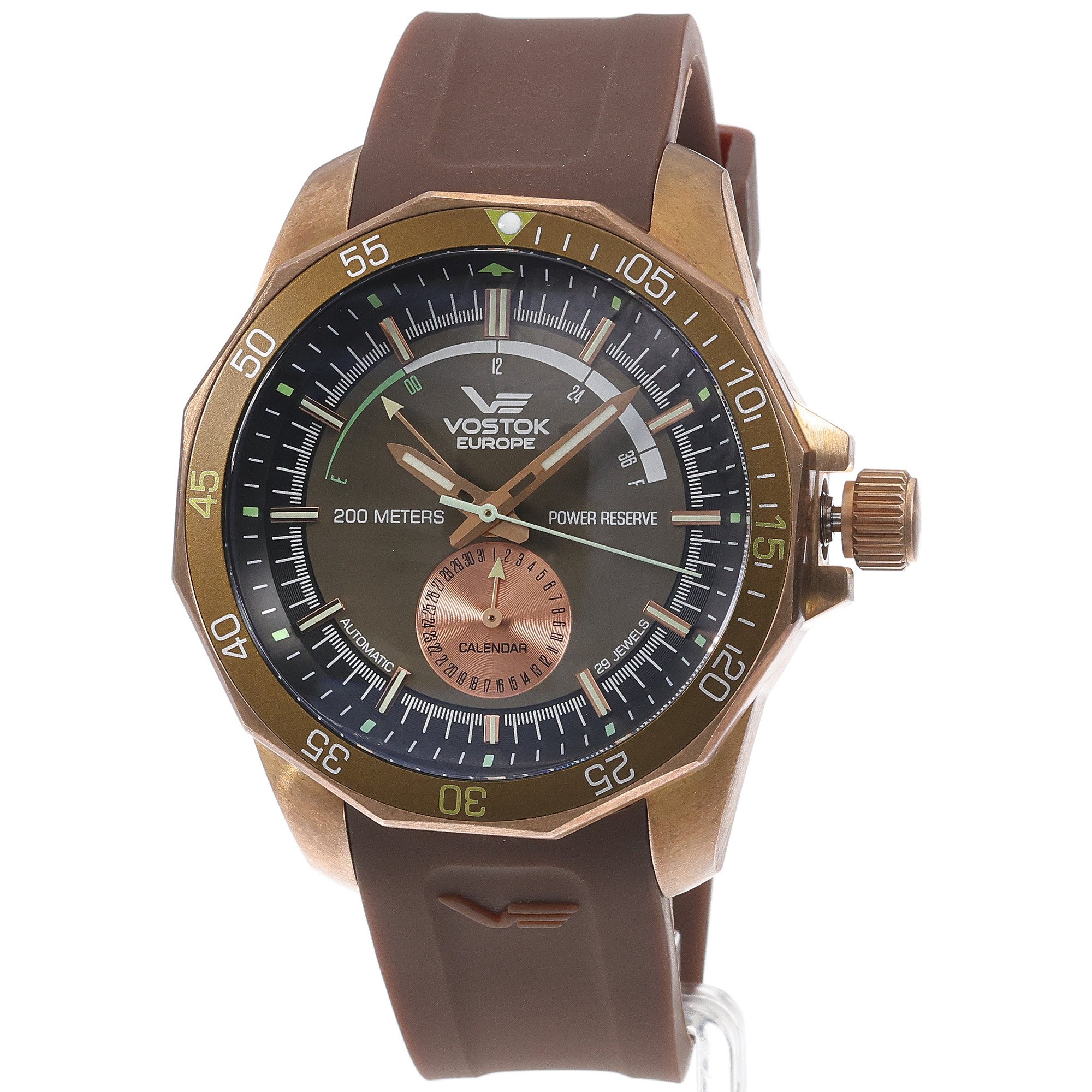 Vostok Europe NE57-225O565S zegarek różowe złoto klasyczny N1 Rocket pasek - miniatura 2