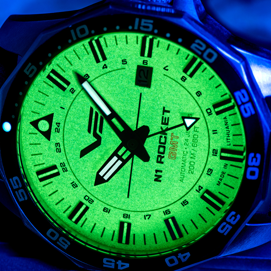 Vostok Europe NH34-225A713SK Rocket N-1 Automatic GMT zegarek klasyczny N1 Rocket