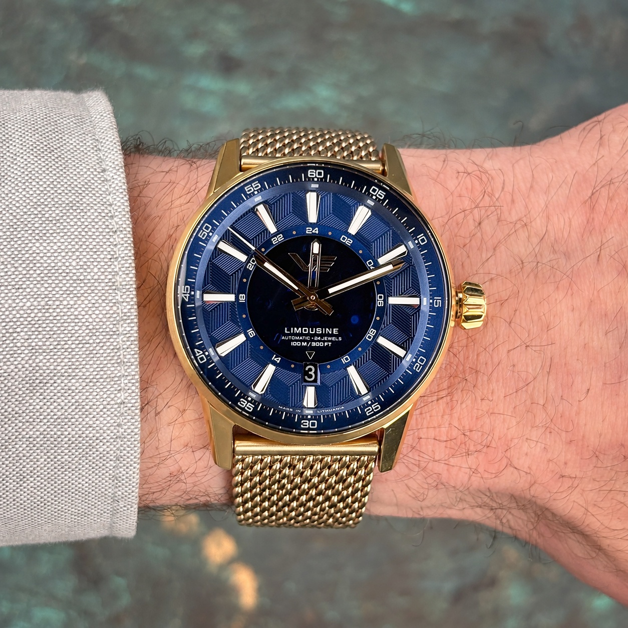 Vostok Europe NH34-561B786B Limousine 43mm Automatic Generation 2 Semi-transparent Dial zegarek klasyczny Limousine - miniatura 4