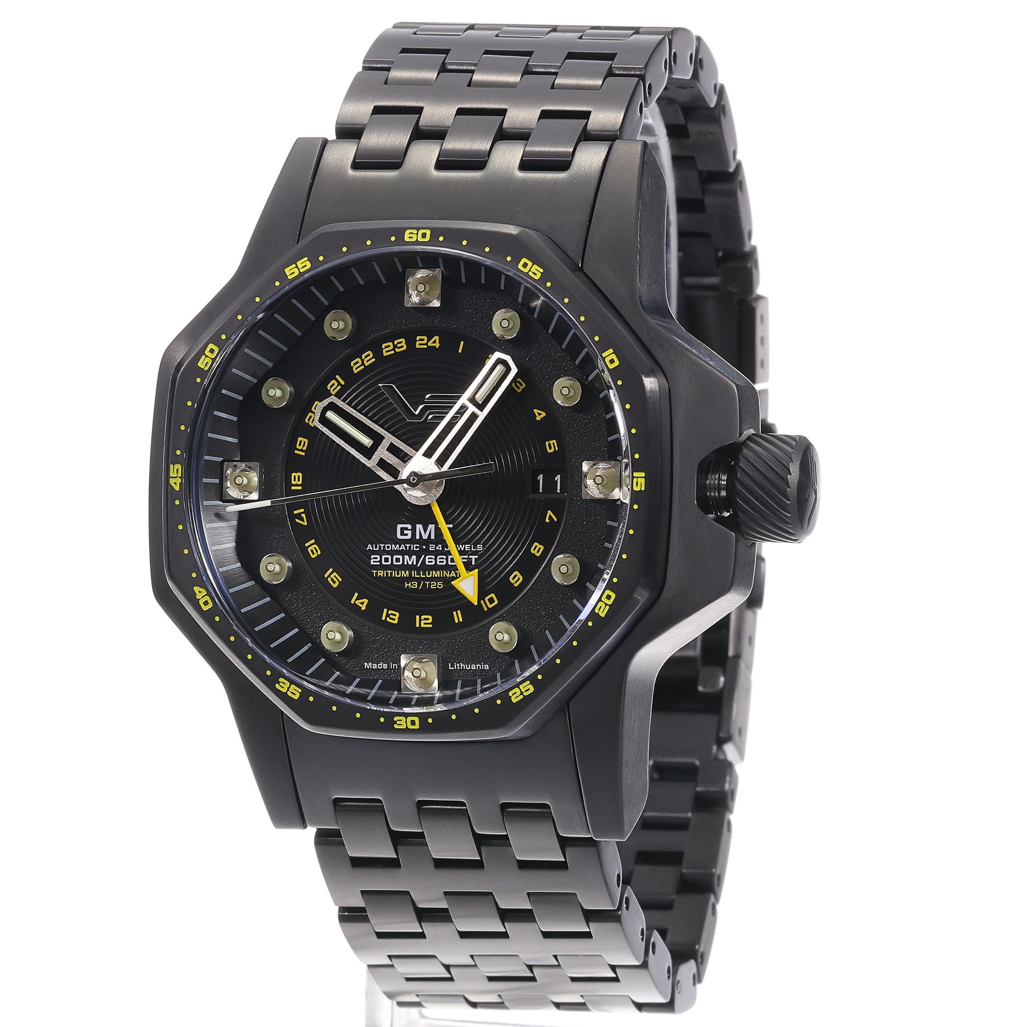 Vostok Europe NH34-640C703B zegarek czarny klasyczny Atomic Age bransoleta - miniatura 2