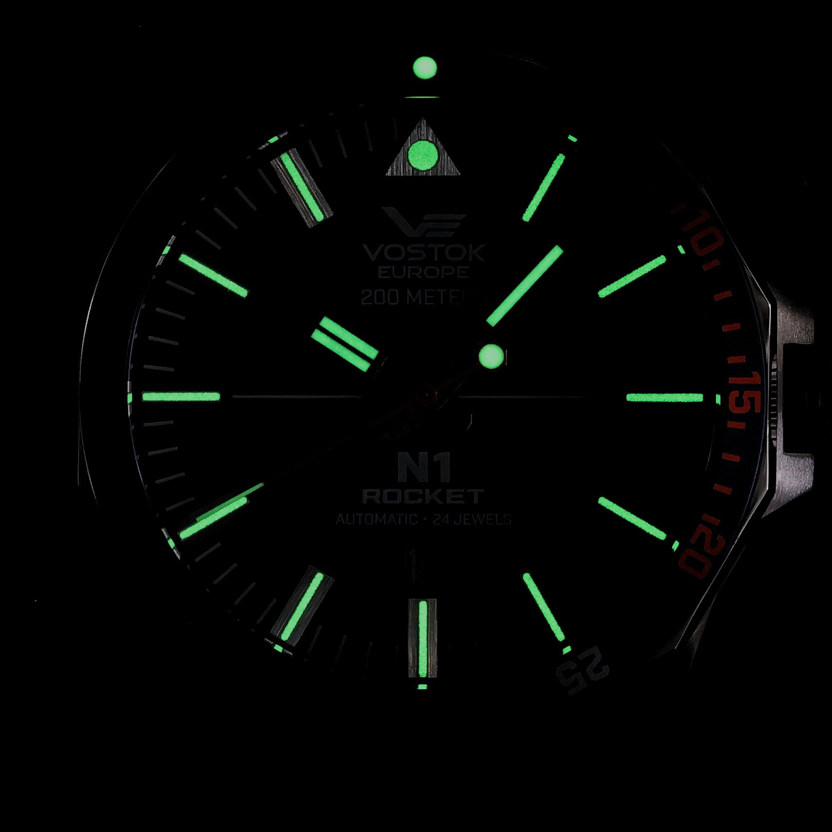 Vostok Europe NH35A-225A615S zegarek srebrny klasyczny N1 Rocket pasek - miniatura 5