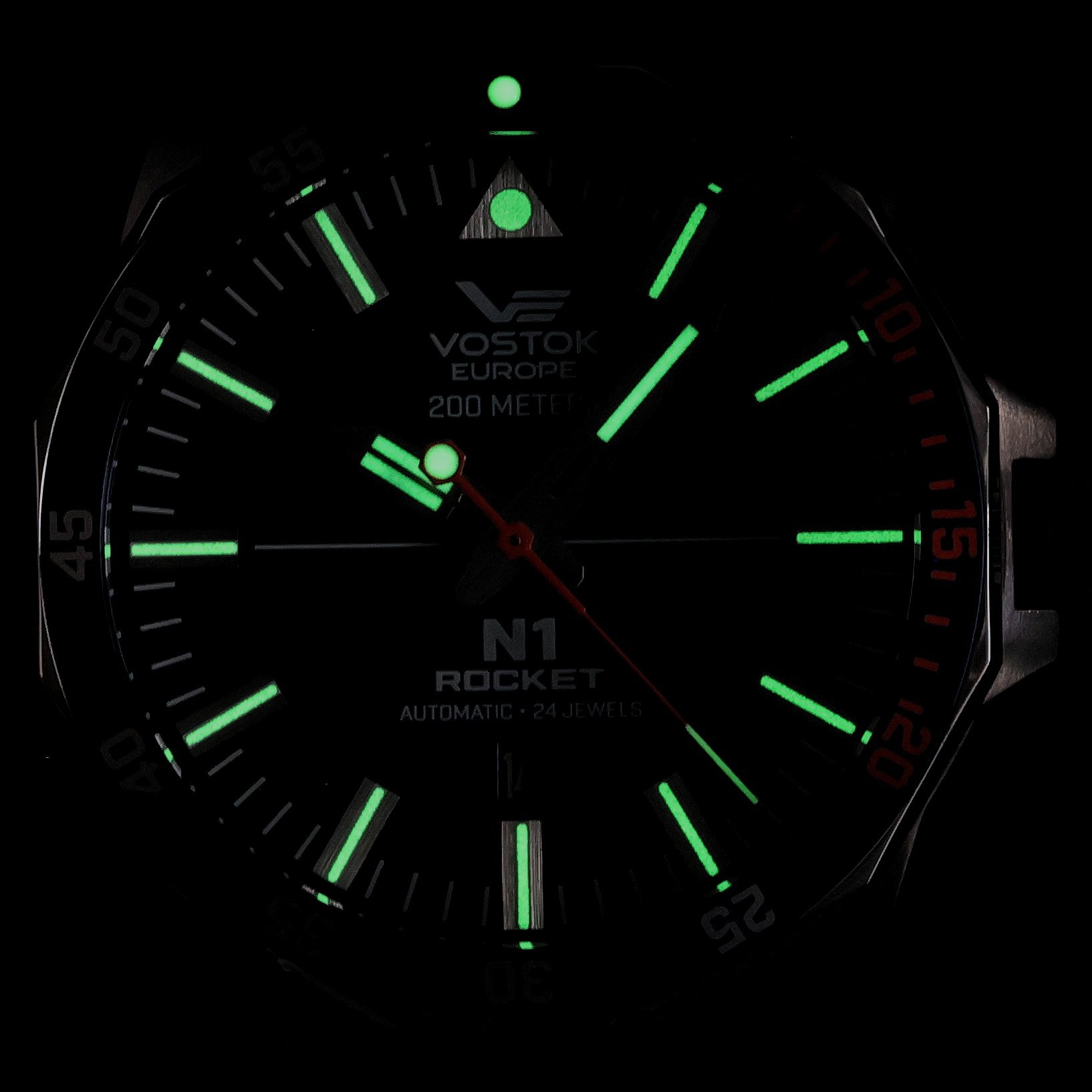 Vostok Europe NH35A-225A615SB zegarek srebrny klasyczny N1 Rocket pasek - miniatura 5