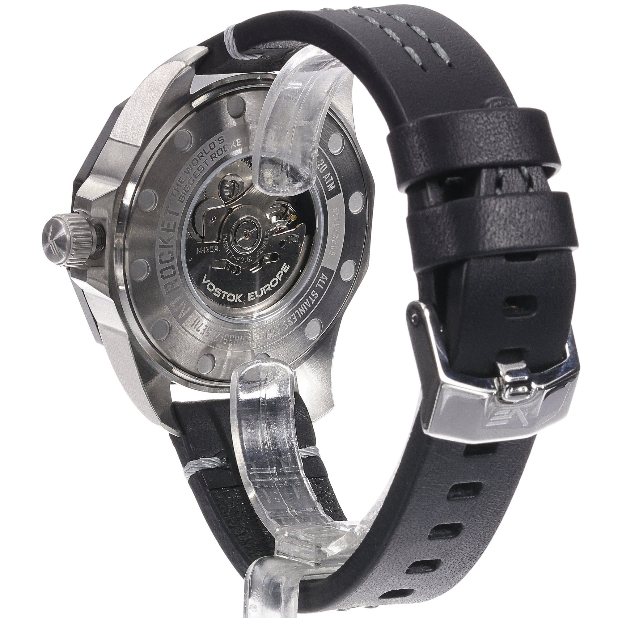 Vostok Europe NH35A-225E711 męski zegarek N1 Rocket pasek