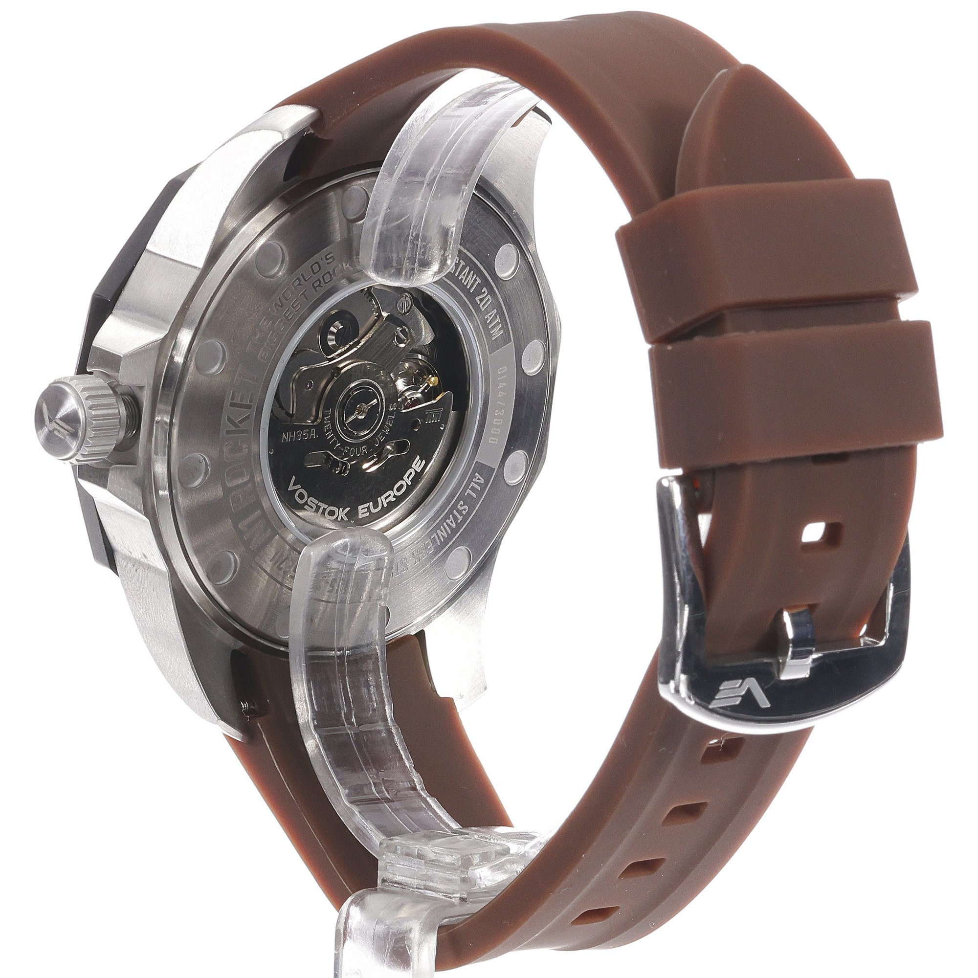 Vostok Europe NH35A-225E711SBR męski zegarek N1 Rocket pasek