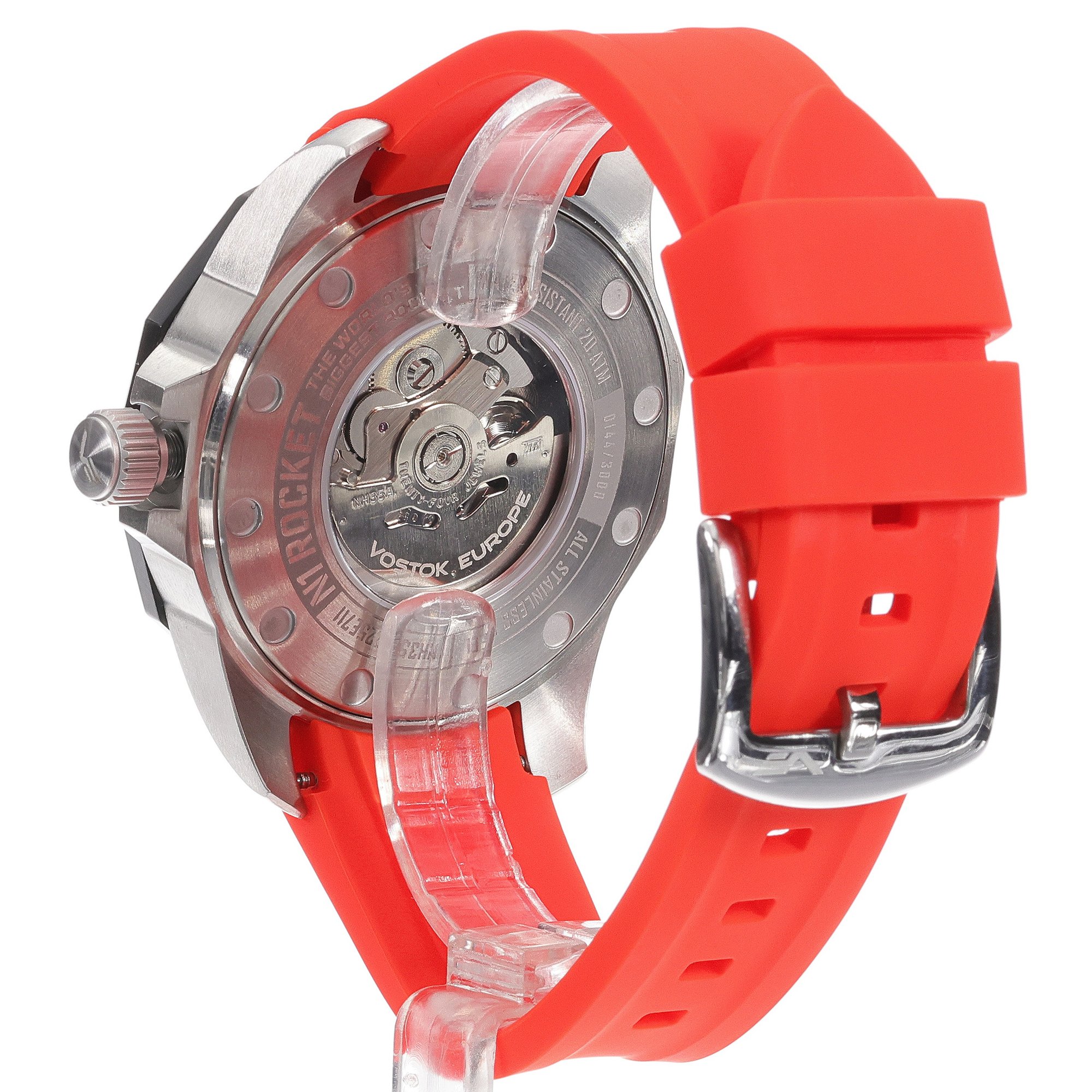 Vostok Europe NH35A-225E711SR męski zegarek N1 Rocket pasek