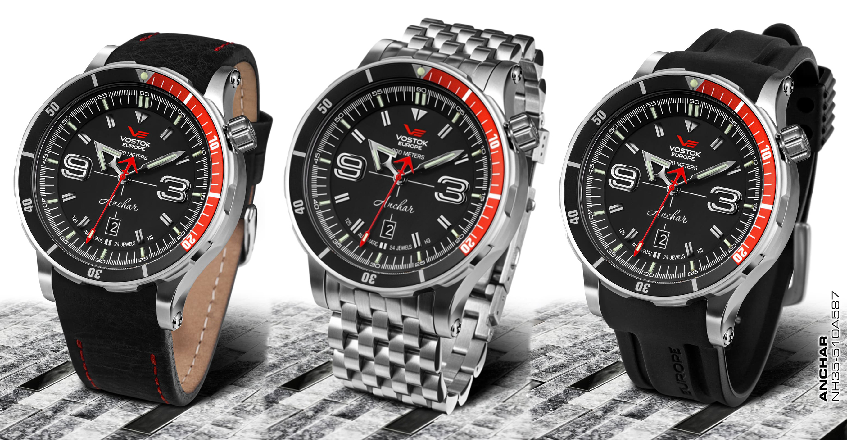 Vostok Europe NH35A-510A587B zegarek męski Anchar - miniatura 2