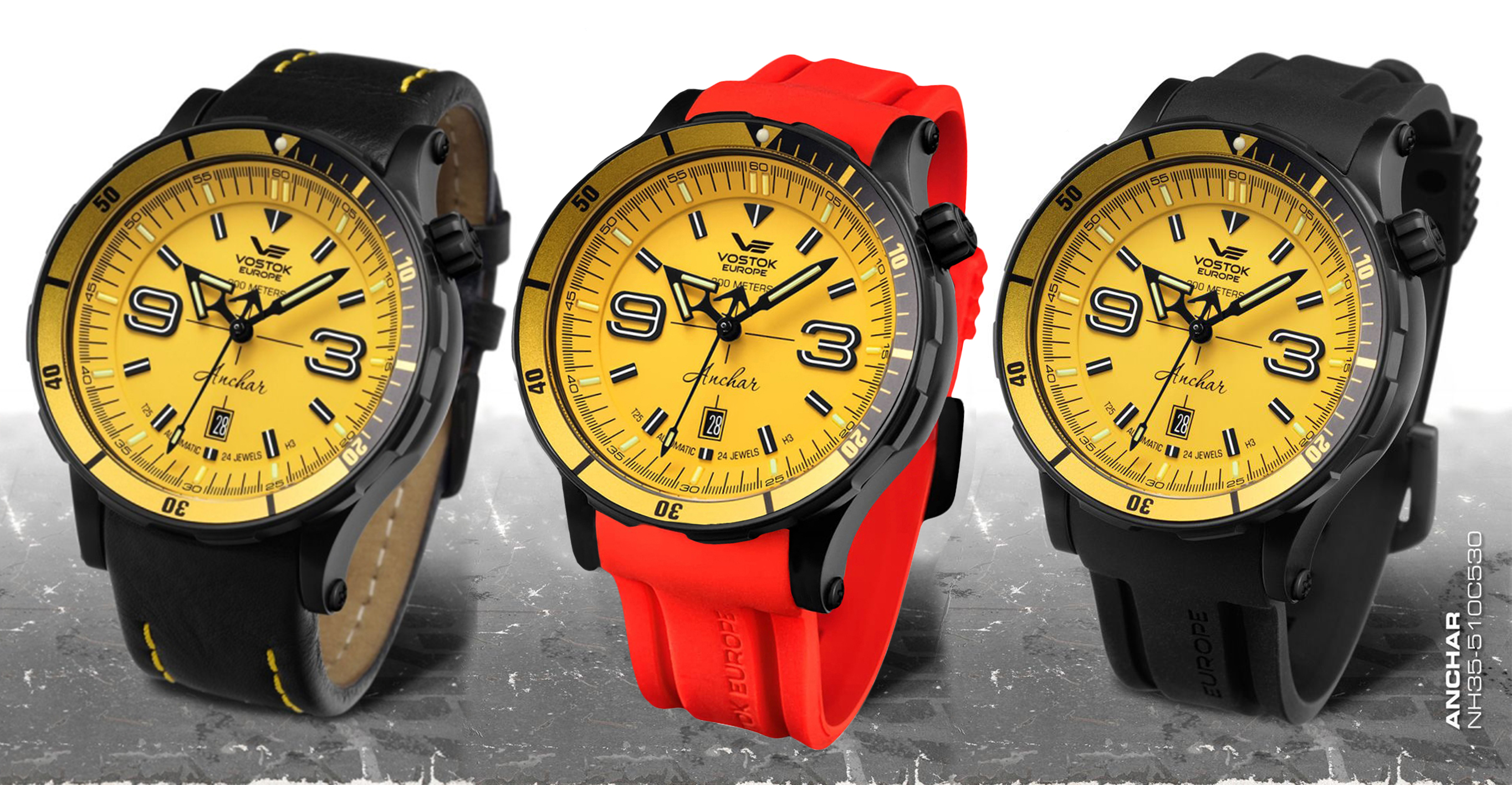 Vostok Europe NH35A-510C530SR zegarek męski Anchar - miniatura 2