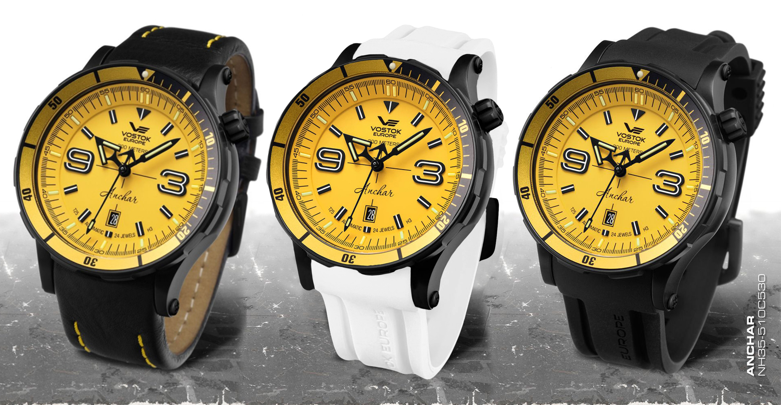Vostok Europe NH35A-510C530SW zegarek męski Anchar - miniatura 2