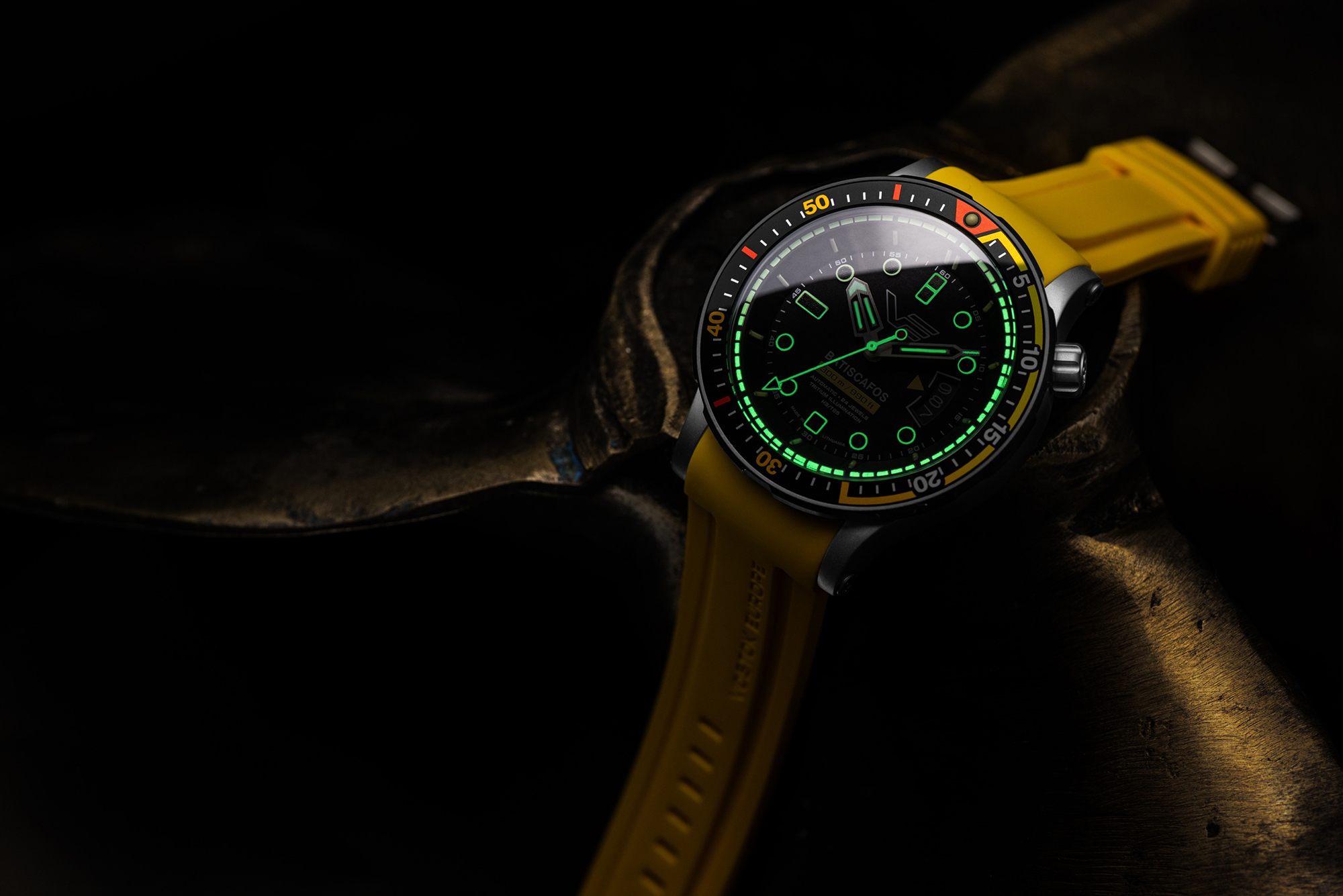 Vostok Europe NH35A-511E767 zegarek srebrny typudiver Batiscafos pasek