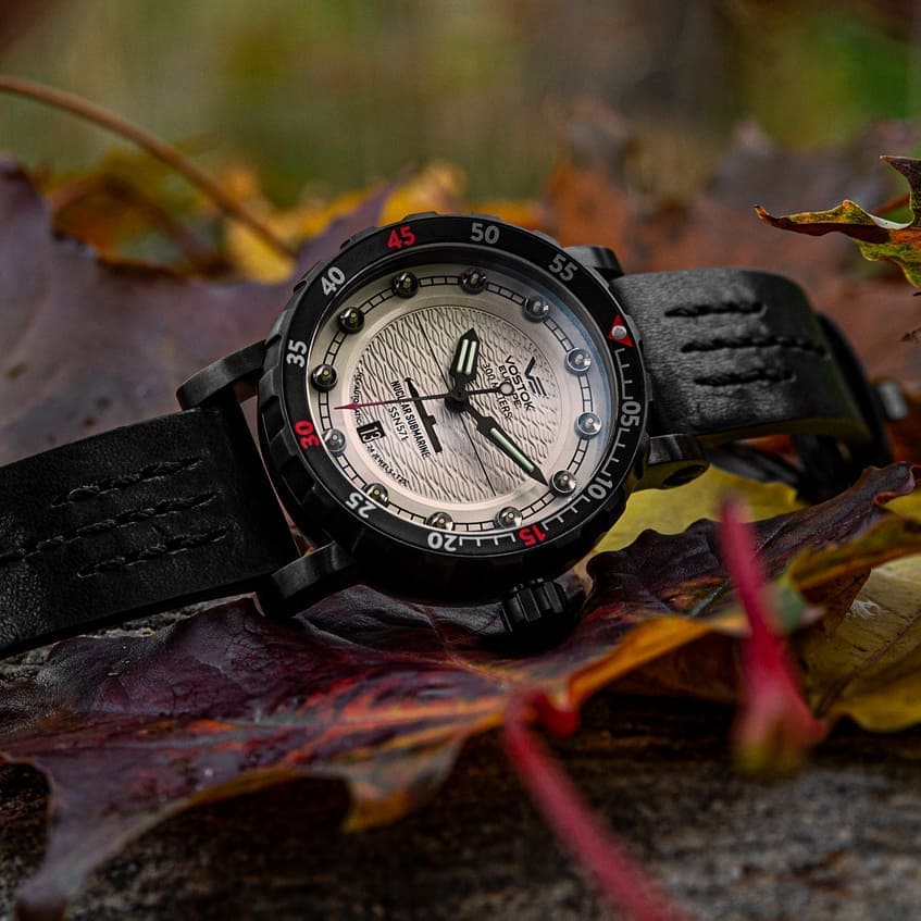 Vostok Europe NH35A-571C607S zegarek czarny klasyczny SSN 571 pasek - miniatura 6