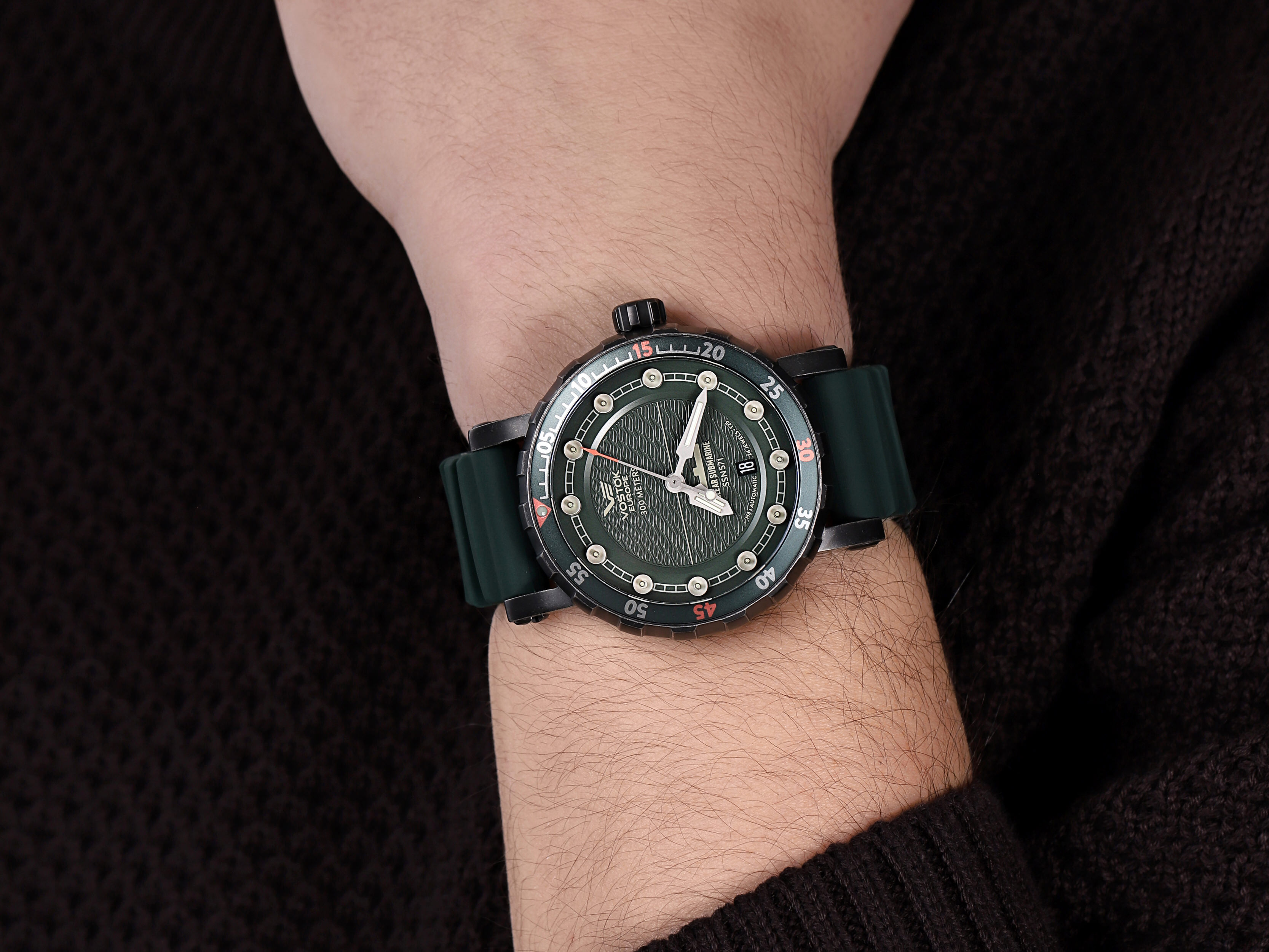 Vostok Europe NH35A-571F608S męski zegarek SSN 571 pasek - miniatura 4
