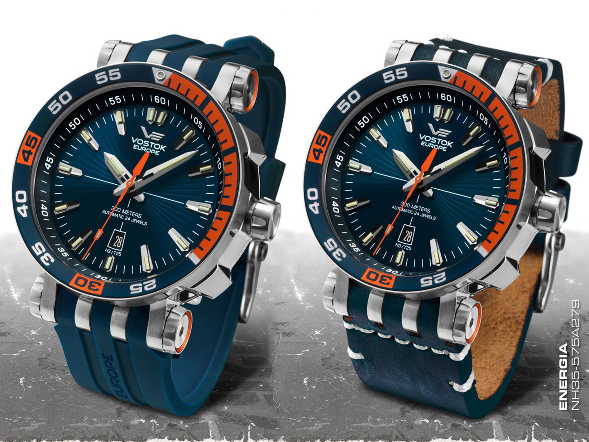 Vostok Europe NH35A-575A279S Energia Rocket Energia Rocket Automatic Multifunctional pasek - miniatura 2