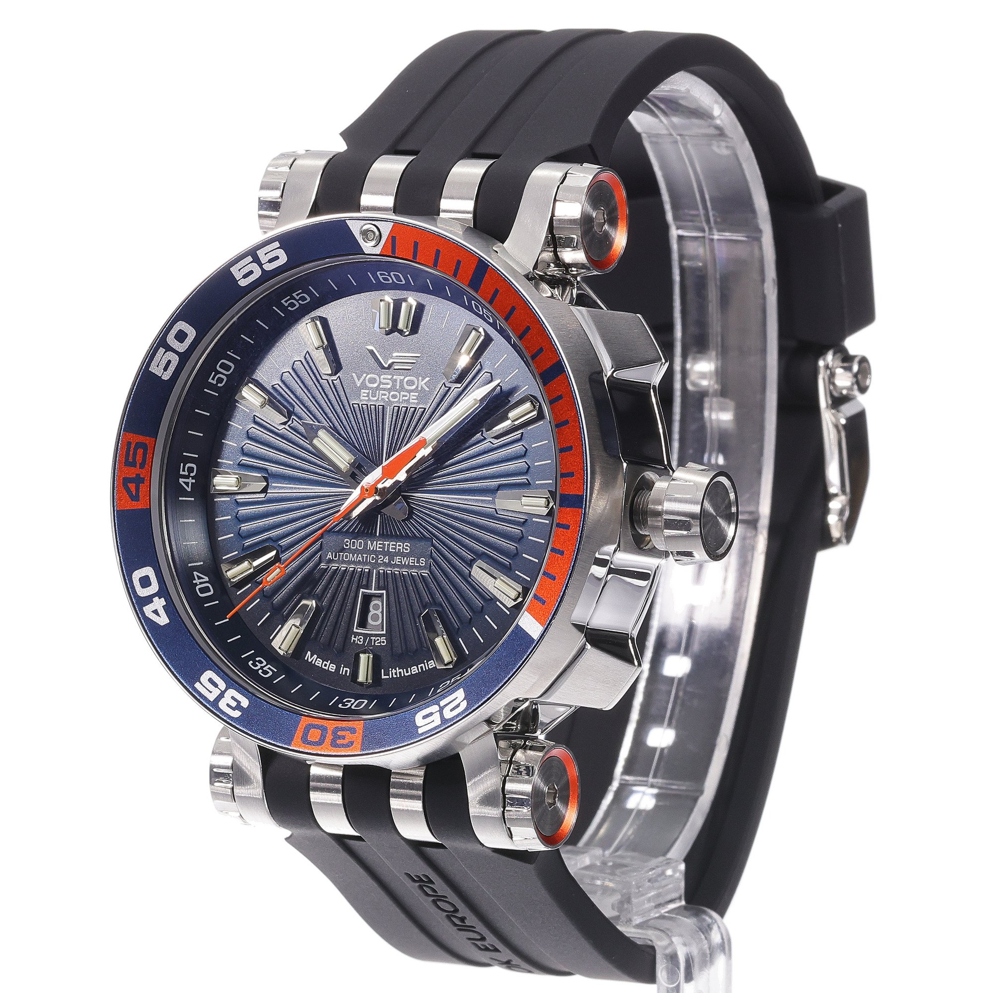 Vostok Europe NH35A-575A279SB zegarek srebrny sportowy Energia Rocket pasek - miniatura 2