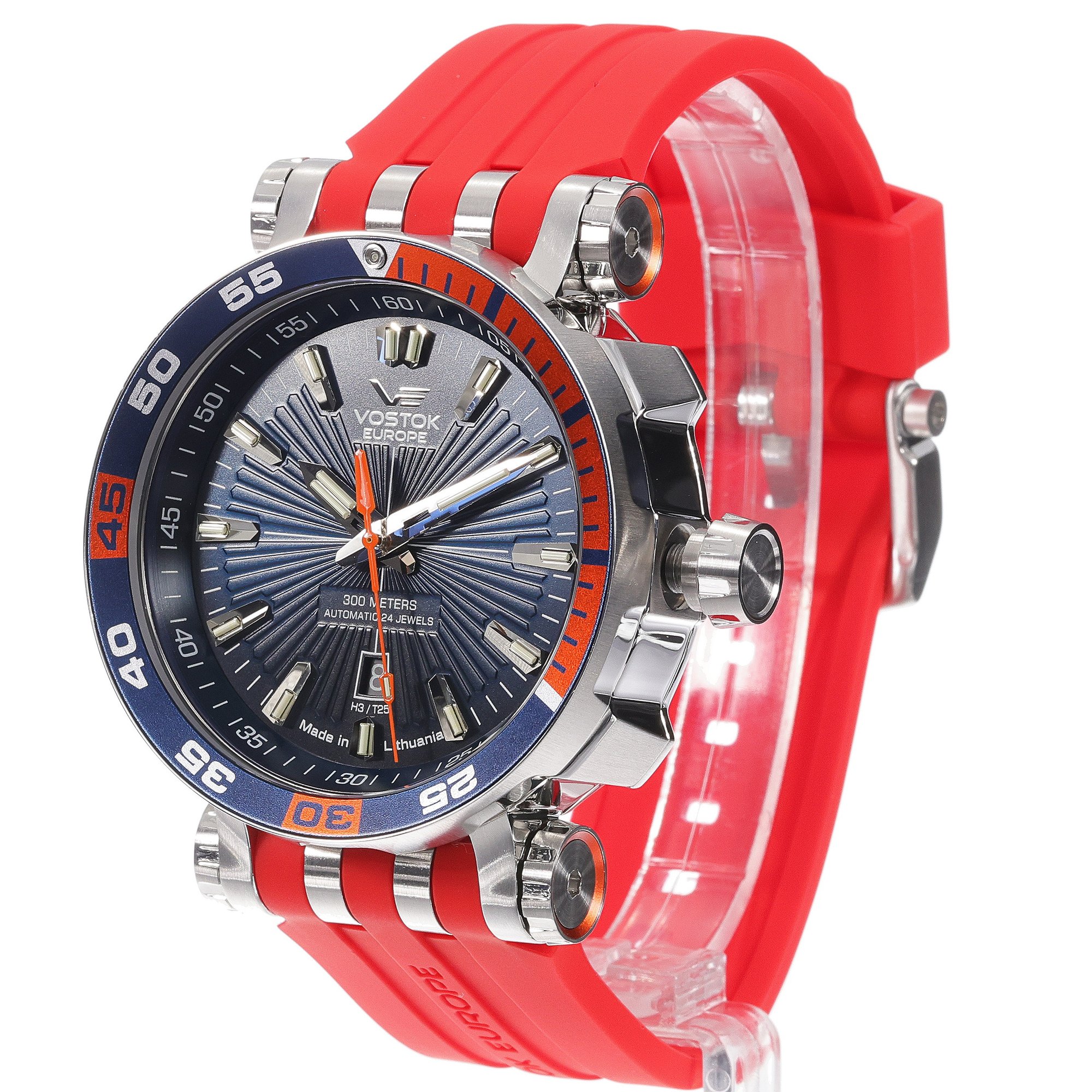 Vostok Europe NH35A-575A279SR zegarek srebrny sportowy Energia Rocket pasek - miniatura 2