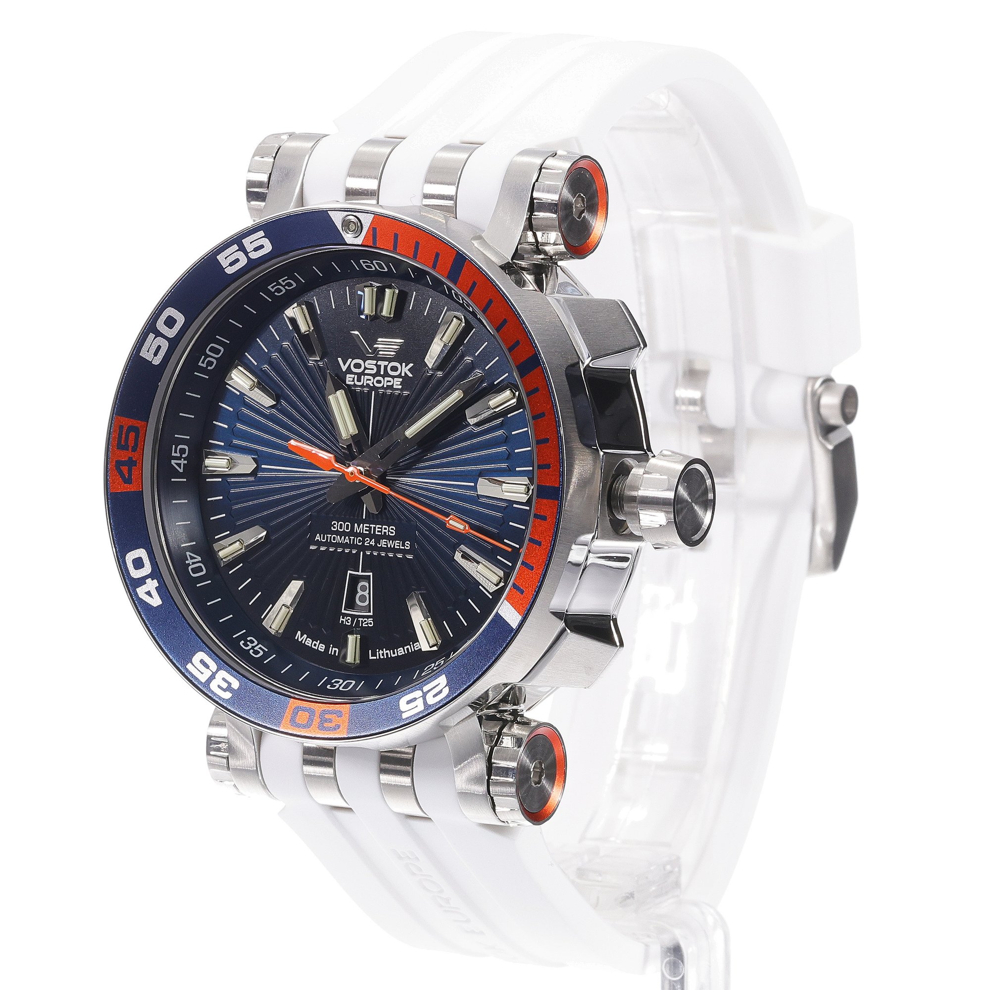 Vostok Europe NH35A-575A279SW zegarek srebrny sportowy Energia Rocket pasek - miniatura 2