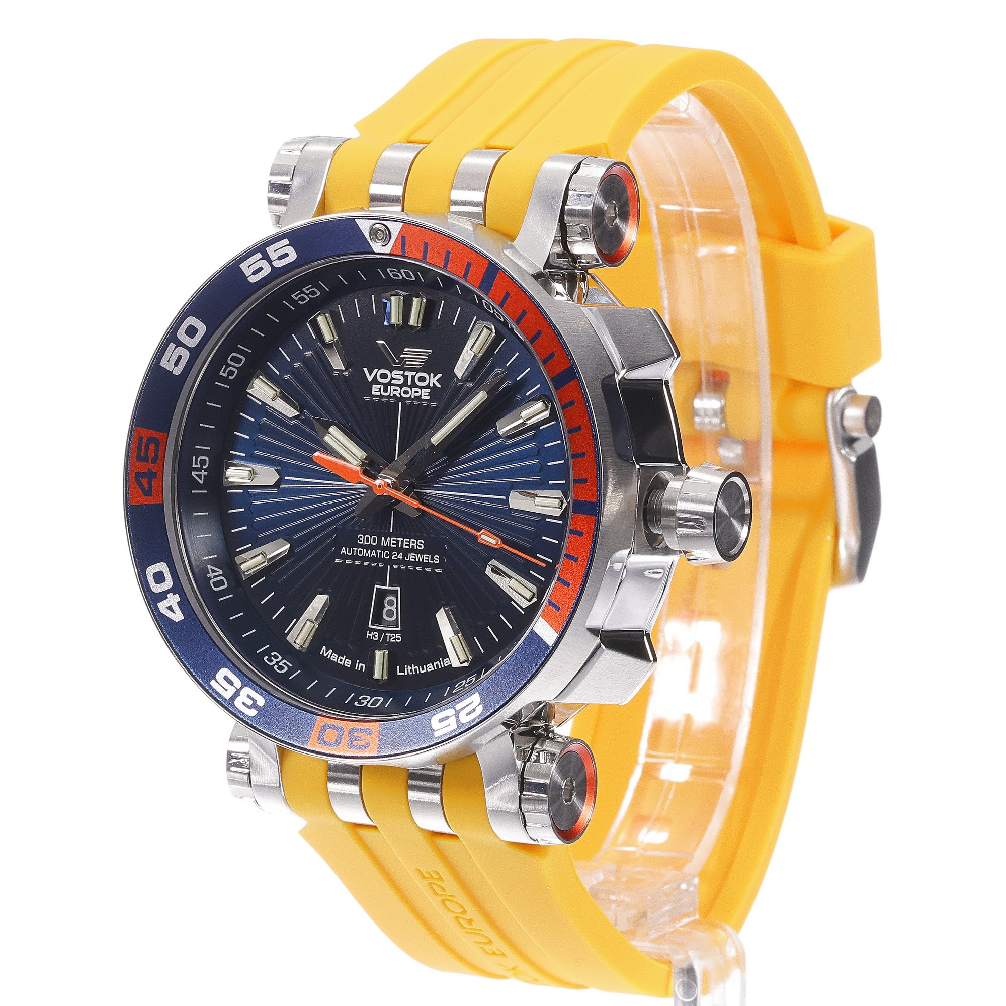 Vostok Europe NH35A-575A279SY zegarek srebrny sportowy Energia Rocket pasek - miniatura 2