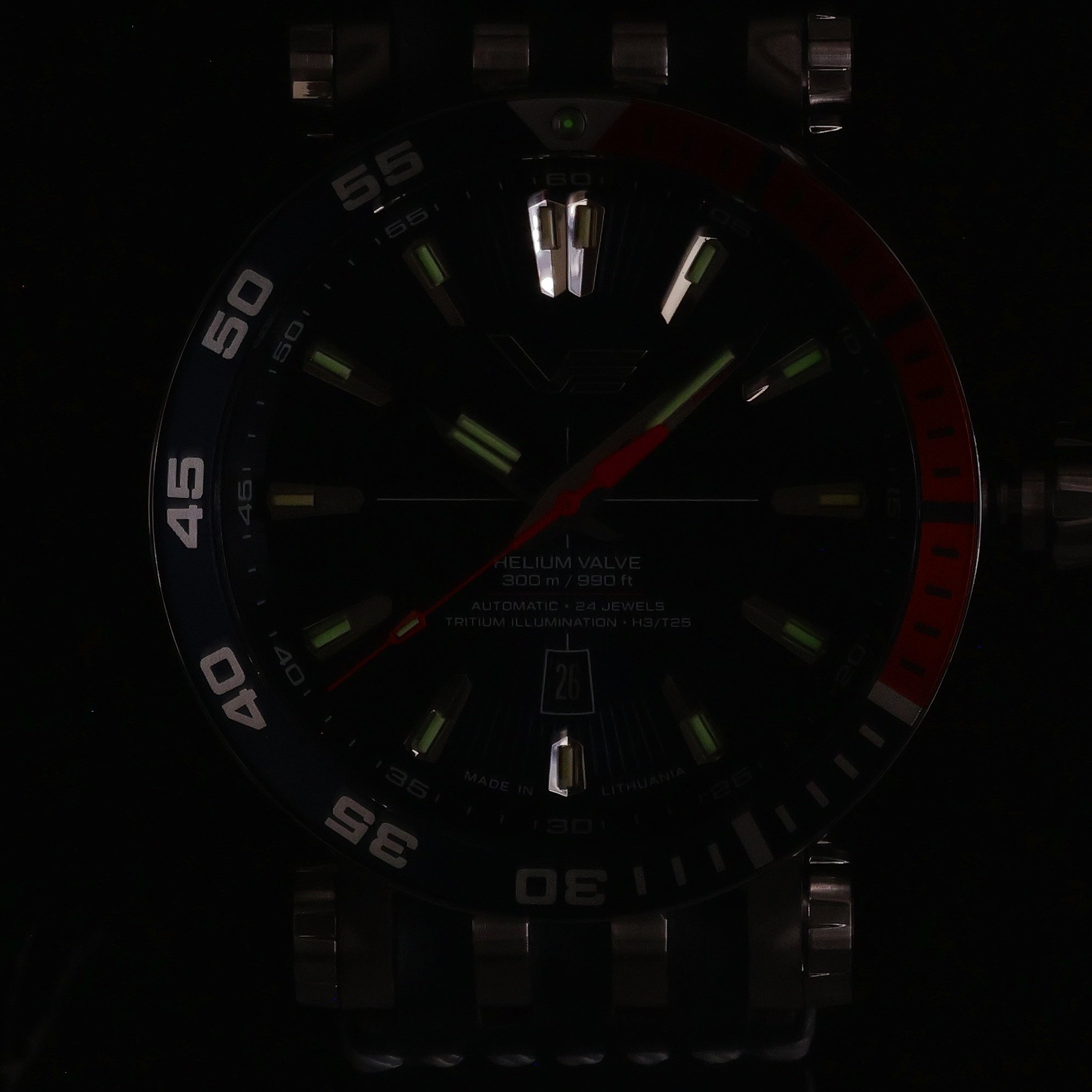 Vostok Europe NH35A-575A715 zegarek srebrny sportowy Energia Rocket pasek