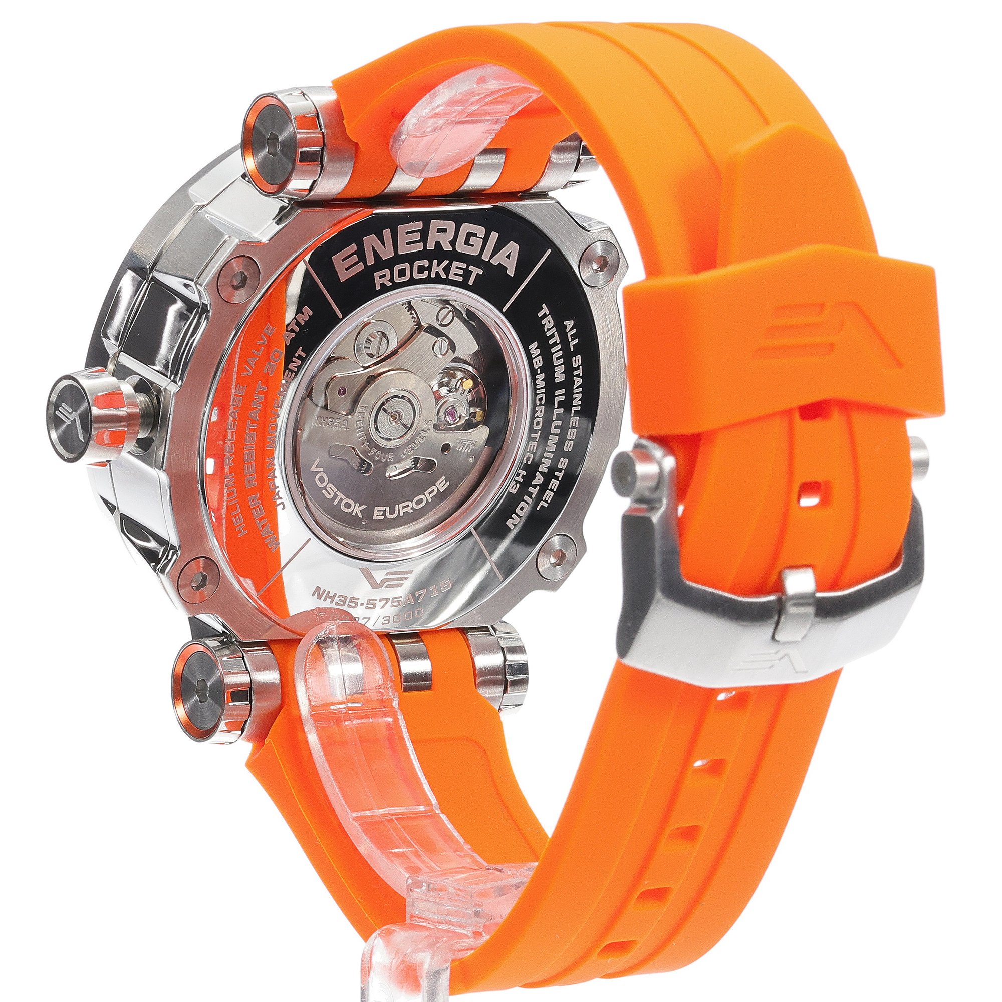 Vostok Europe NH35A-575A715SO męski zegarek Energia Rocket pasek - miniatura 4