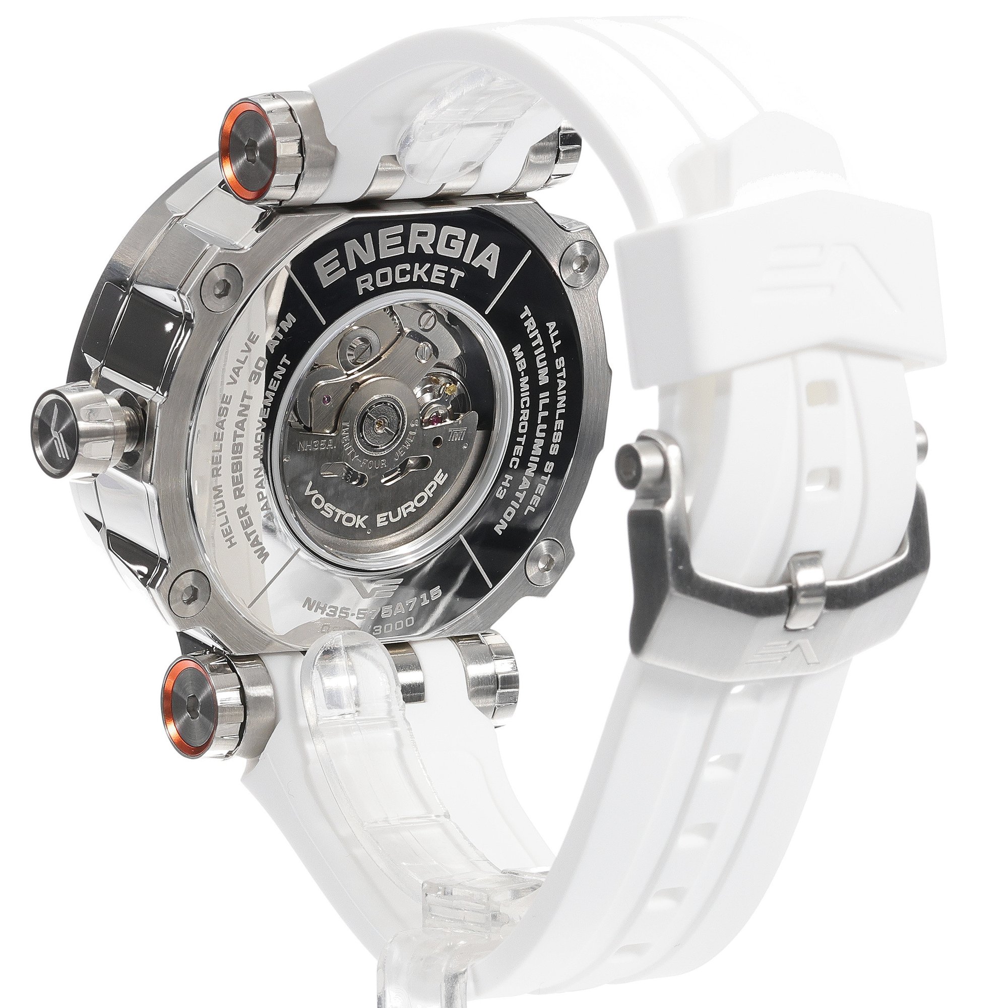Vostok Europe NH35A-575A715SW męski zegarek Energia Rocket pasek