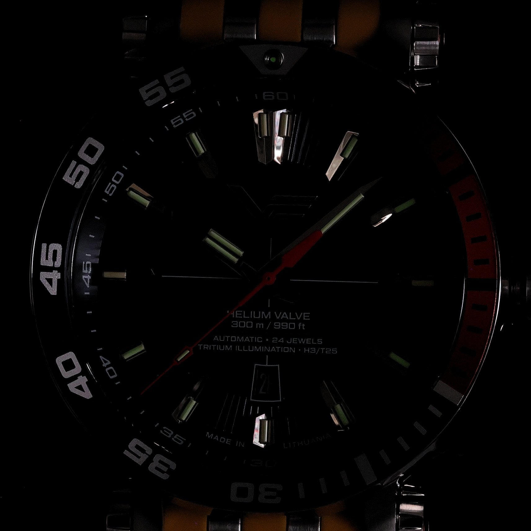 Vostok Europe NH35A-575A715SY zegarek srebrny sportowy Energia Rocket pasek