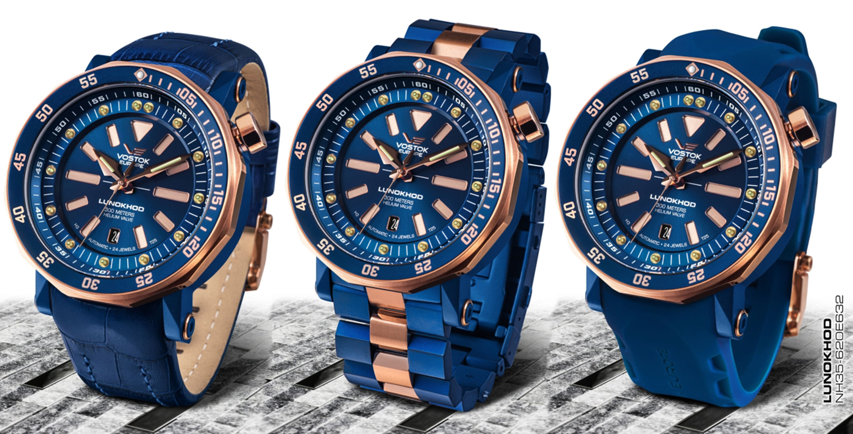 Vostok Europe NH35A-620E632BBLG zegarek męski Lunokhod - miniatura 2