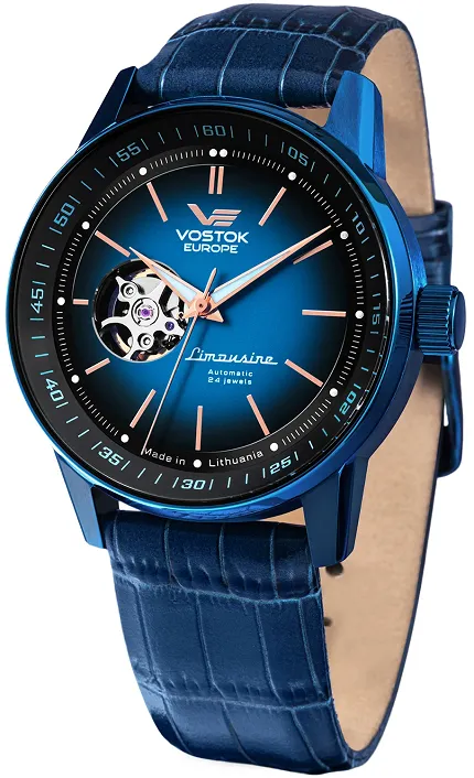 Vostok Europe NH38A-560D681 Limousine Limousine GAZ-14 Automatik Open Heart 43mm