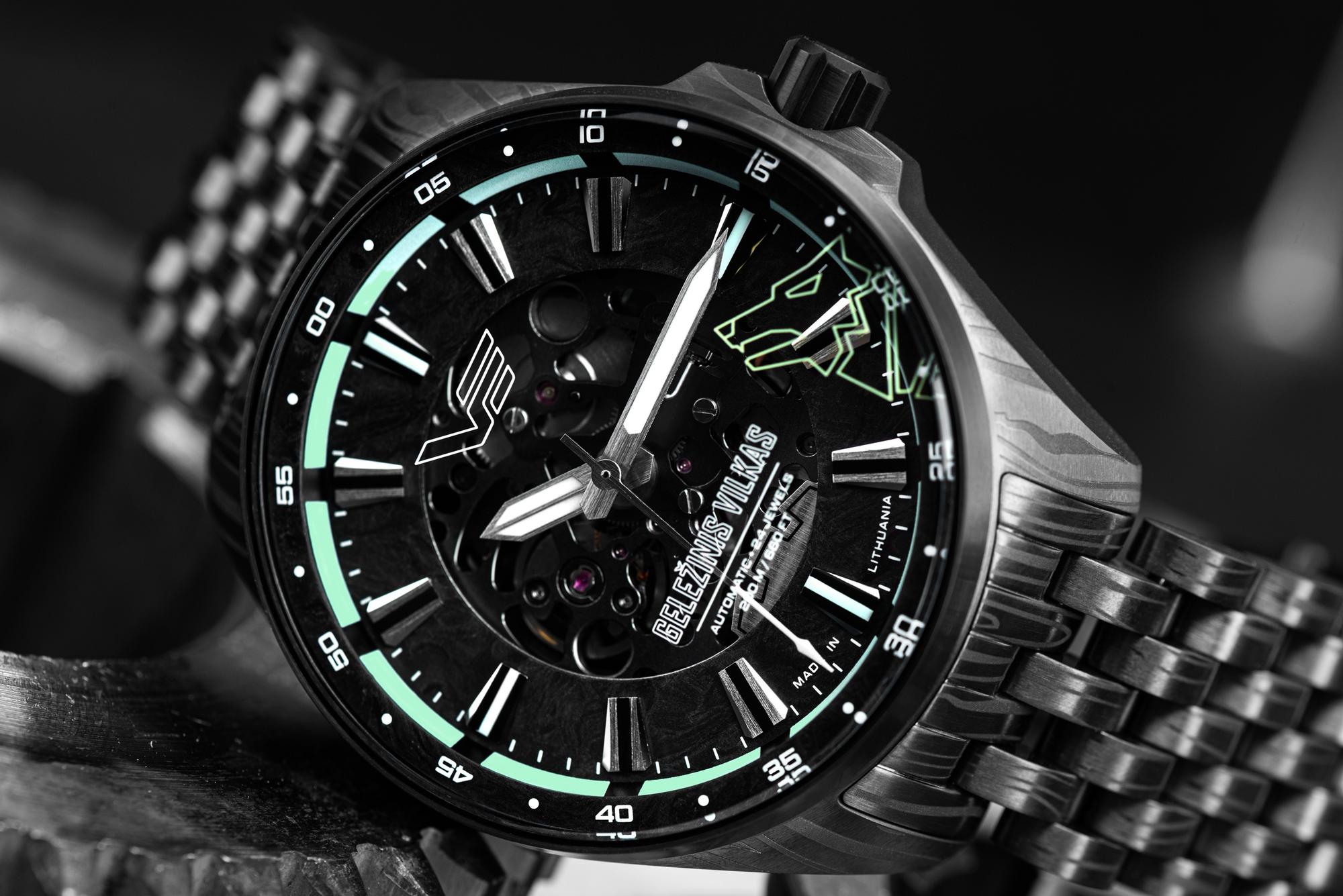 Vostok Europe NH72-326D777B Gelezinis Vilkas Skeleton Automatic Limited Edition 2026 N1 Rocket zegarek szary - miniatura 9
