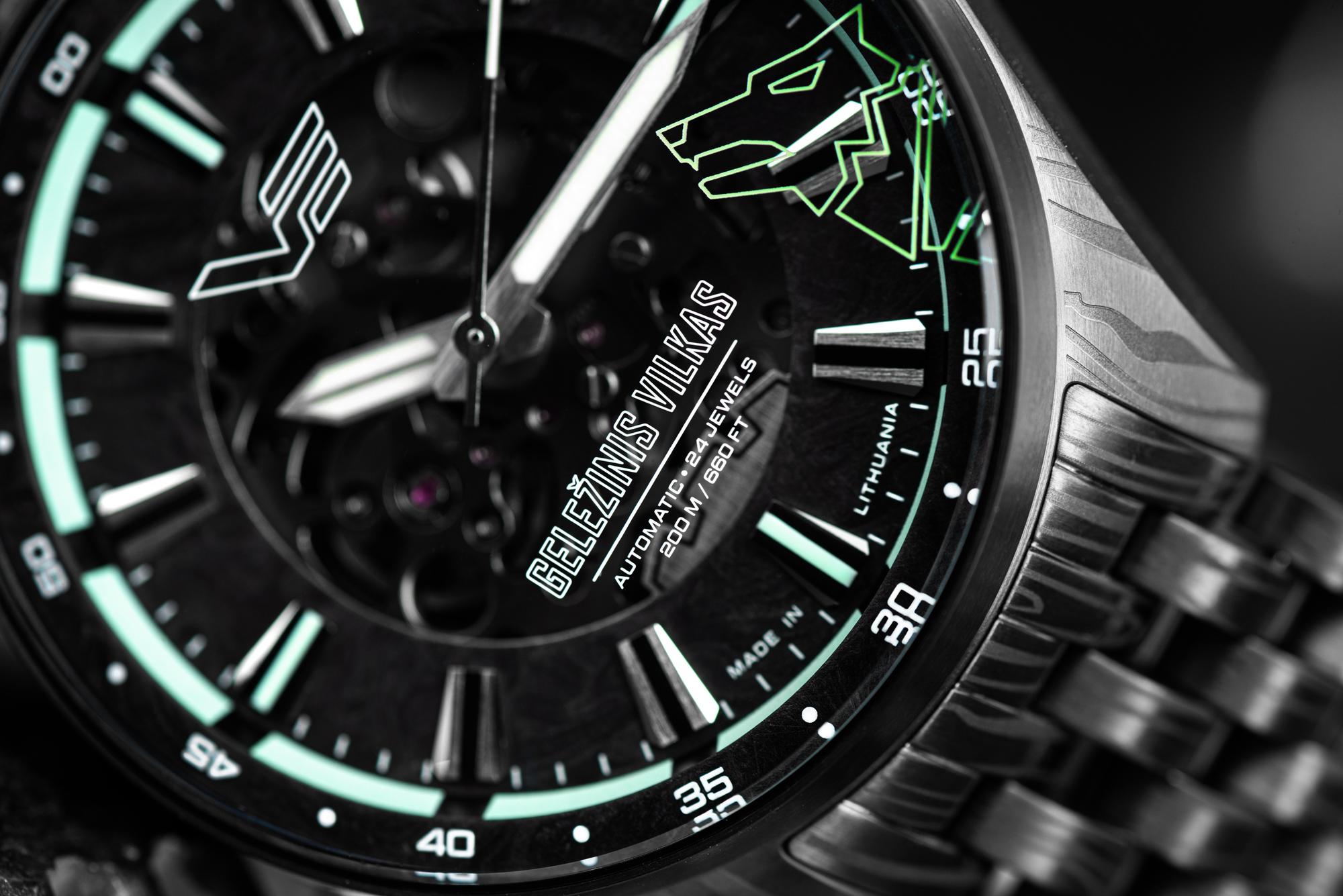 Vostok Europe NH72-326D777B Gelezinis Vilkas Skeleton Automatic Limited Edition 2026 zegarek N1 Rocket - miniatura 4