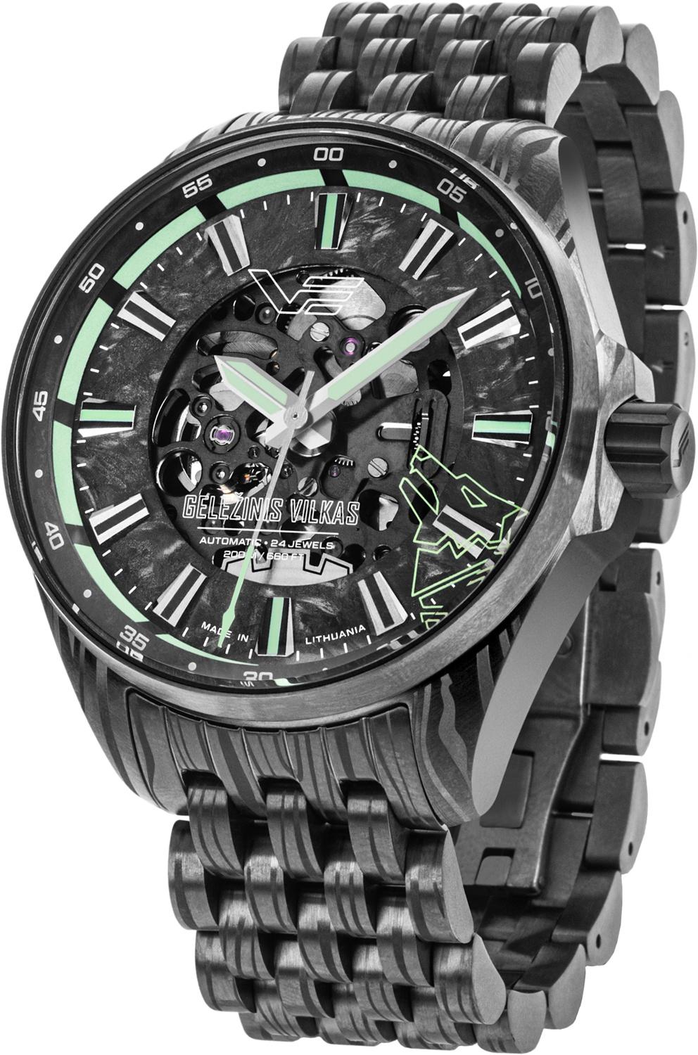 Vostok Europe NH72-326D777B N1 Rocket Gelezinis Vilkas Skeleton Automatic Limited Edition 2026 - miniatura 1