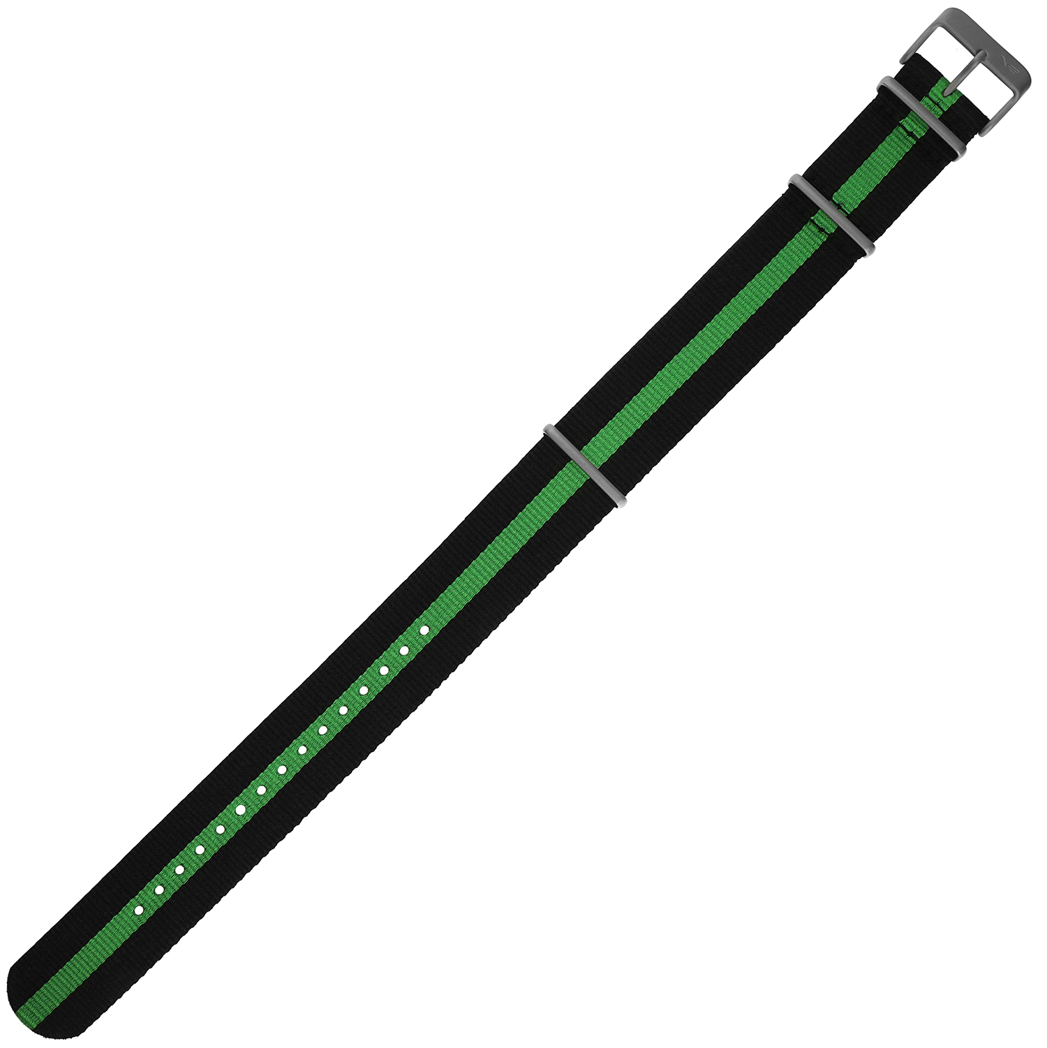  Vostok Europe Pasek Anchar - Nylon (7172) czarny z zielonym śr. matowa kl. 