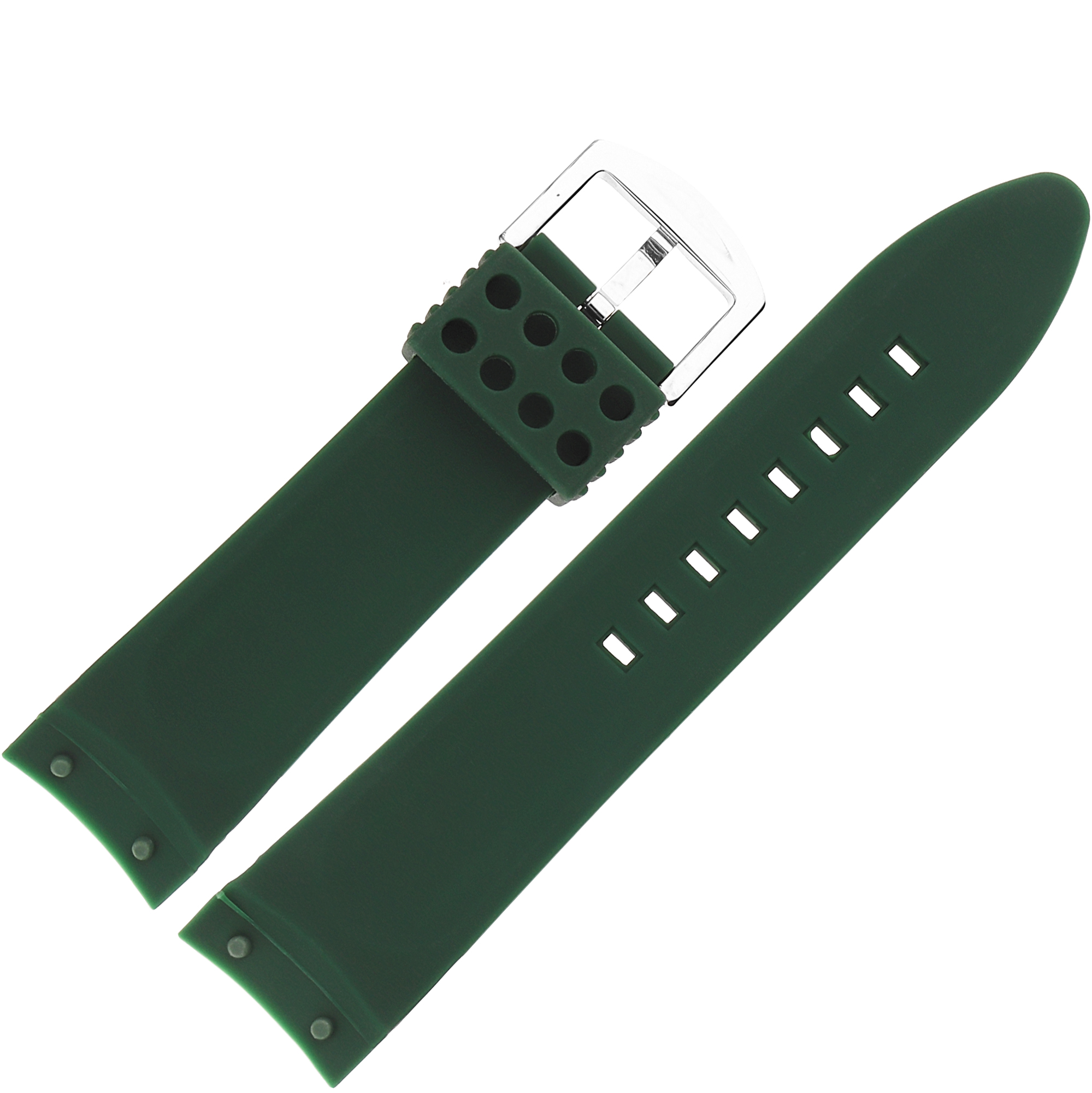 Vostok Europe Pasek Batiscafos - Silikon A770 zielony z błyszczącą kl pasek do zegarka - miniatura 2