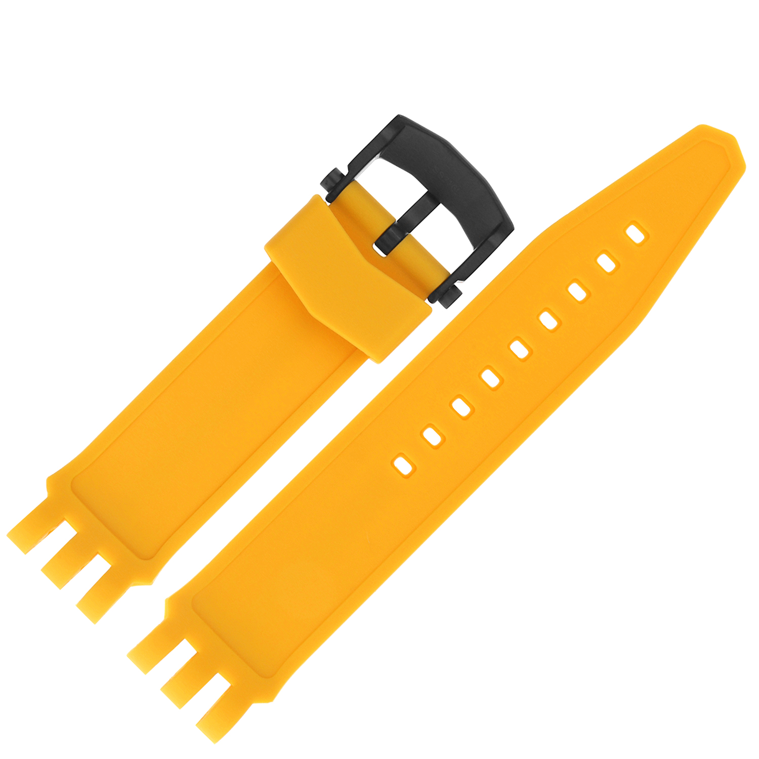 Vostok Europe Pasek Energia 3 - Silikon C719 żółty czarna kl pasek do zegarka - miniatura 2