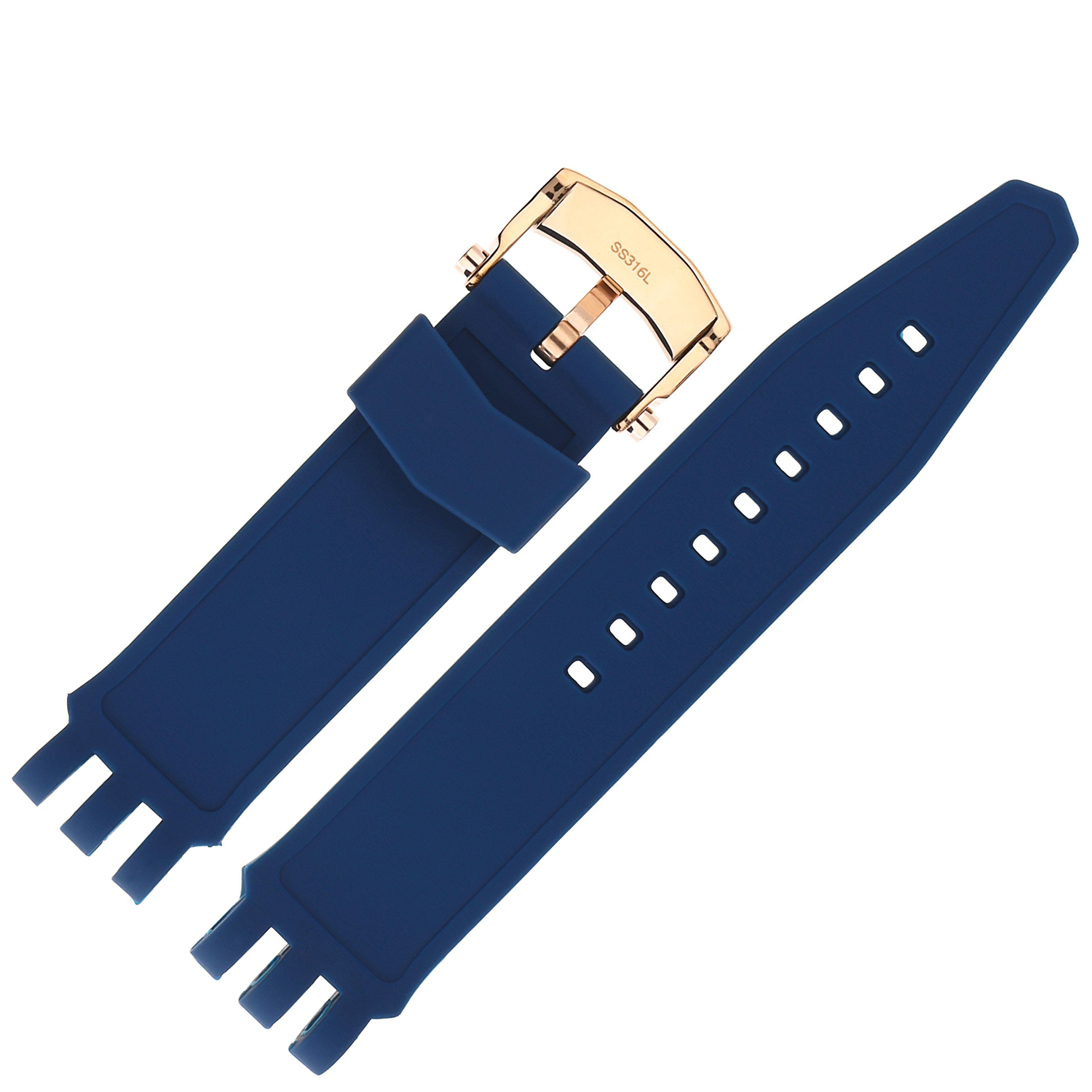 Vostok Europe Pasek Energia 3 - Silikon E651 niebieski różowa kl pasek do zegarka - miniatura 2
