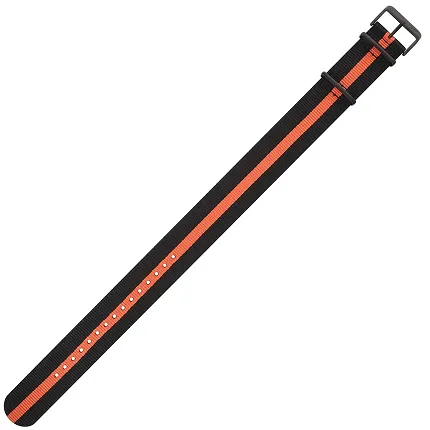 Vostok Europe Pasek Expedition - Nylon (4197) czarny z pomarańczowym śr. czarna kl. - zdjęcie 1