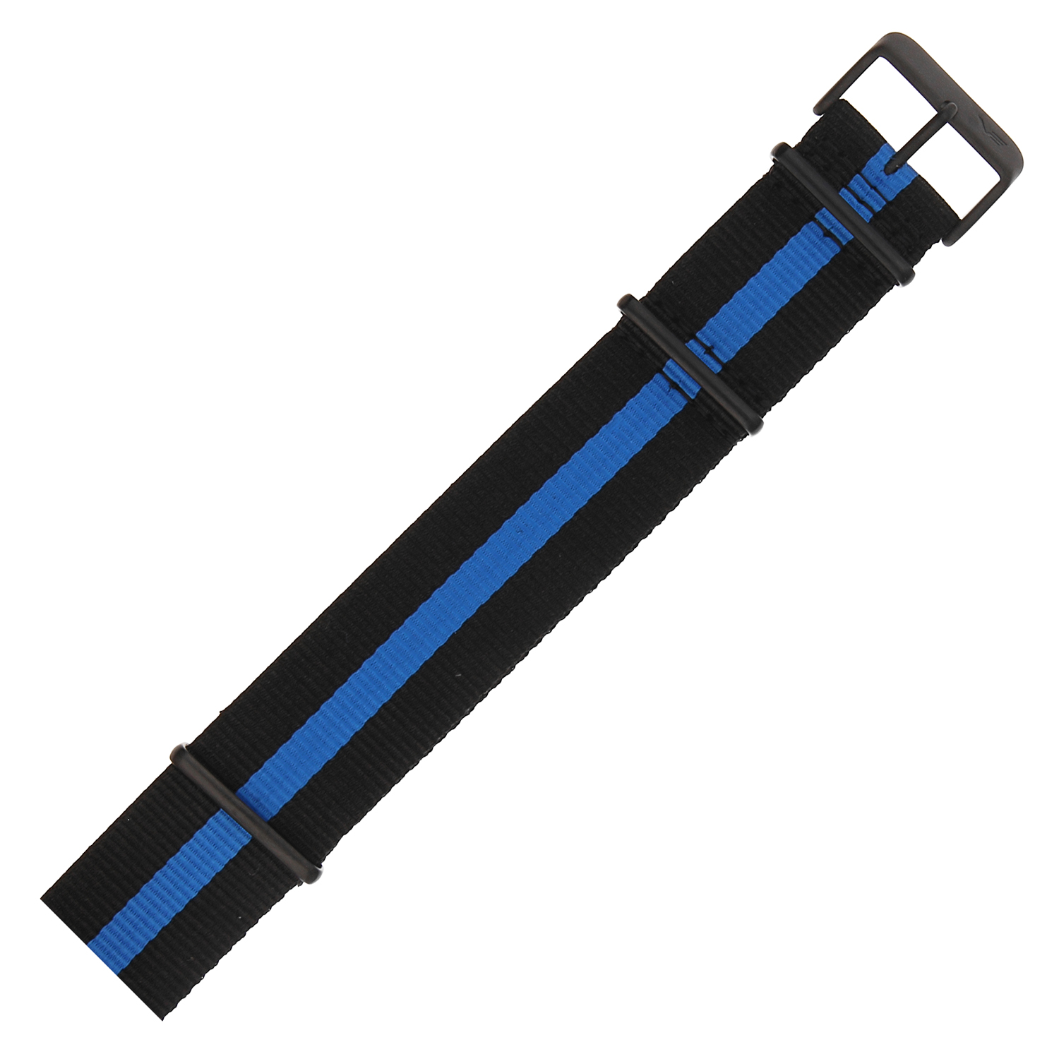 Vostok Europe Pasek Expedition - Nylon (4198) czarny z niebieskim śr. czarna kl. pasek do zegarka - miniatura 3