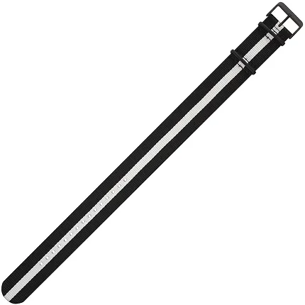 Vostok Europe Pasek Expedition - Nylon (4199) czarny z białym śr. czarna kl. - zdjęcie 1