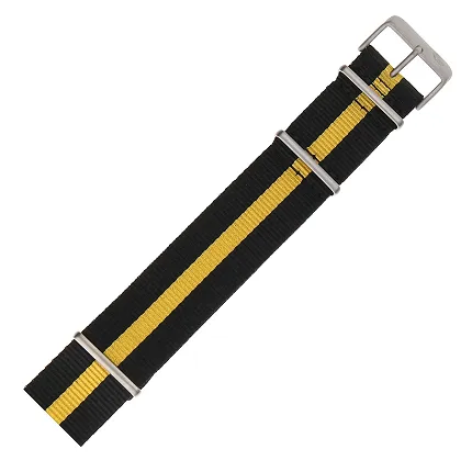 Vostok Europe Pasek Expedition - Nylon (5196) czarny z żółtym śr. matowa kl. - zdjęcie 1