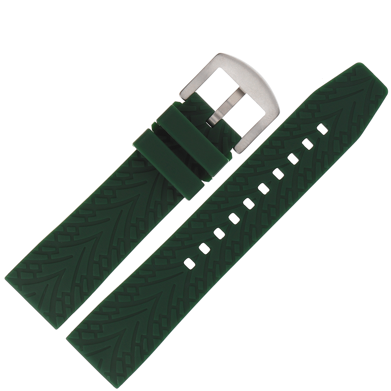 Vostok Europe Pasek Expedition - Silikon A759 zielony matowa kl pasek do zegarka - miniatura 2