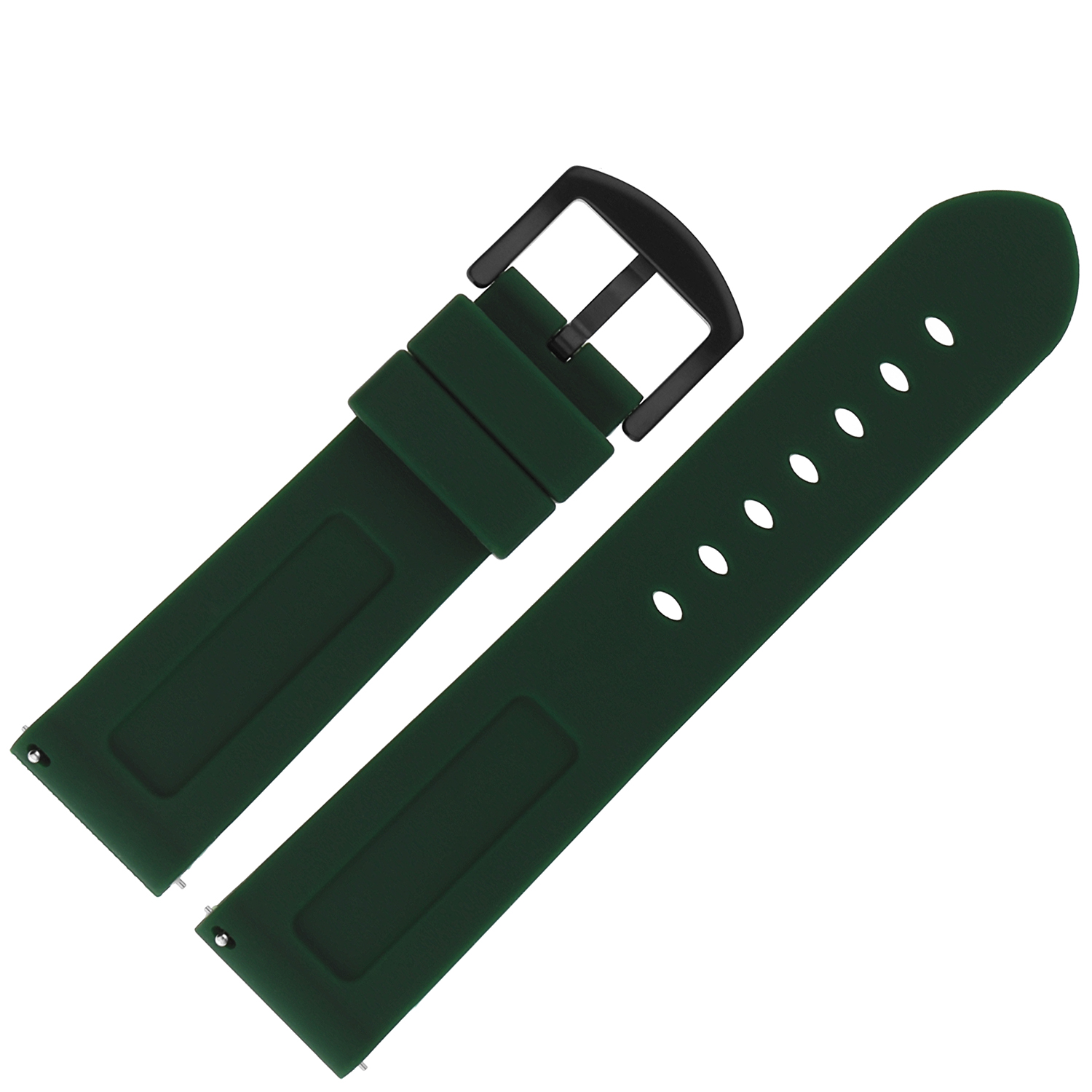 Vostok Europe Pasek Expedition - Silikon C731 zielony czarna kl pasek do zegarka - miniatura 2
