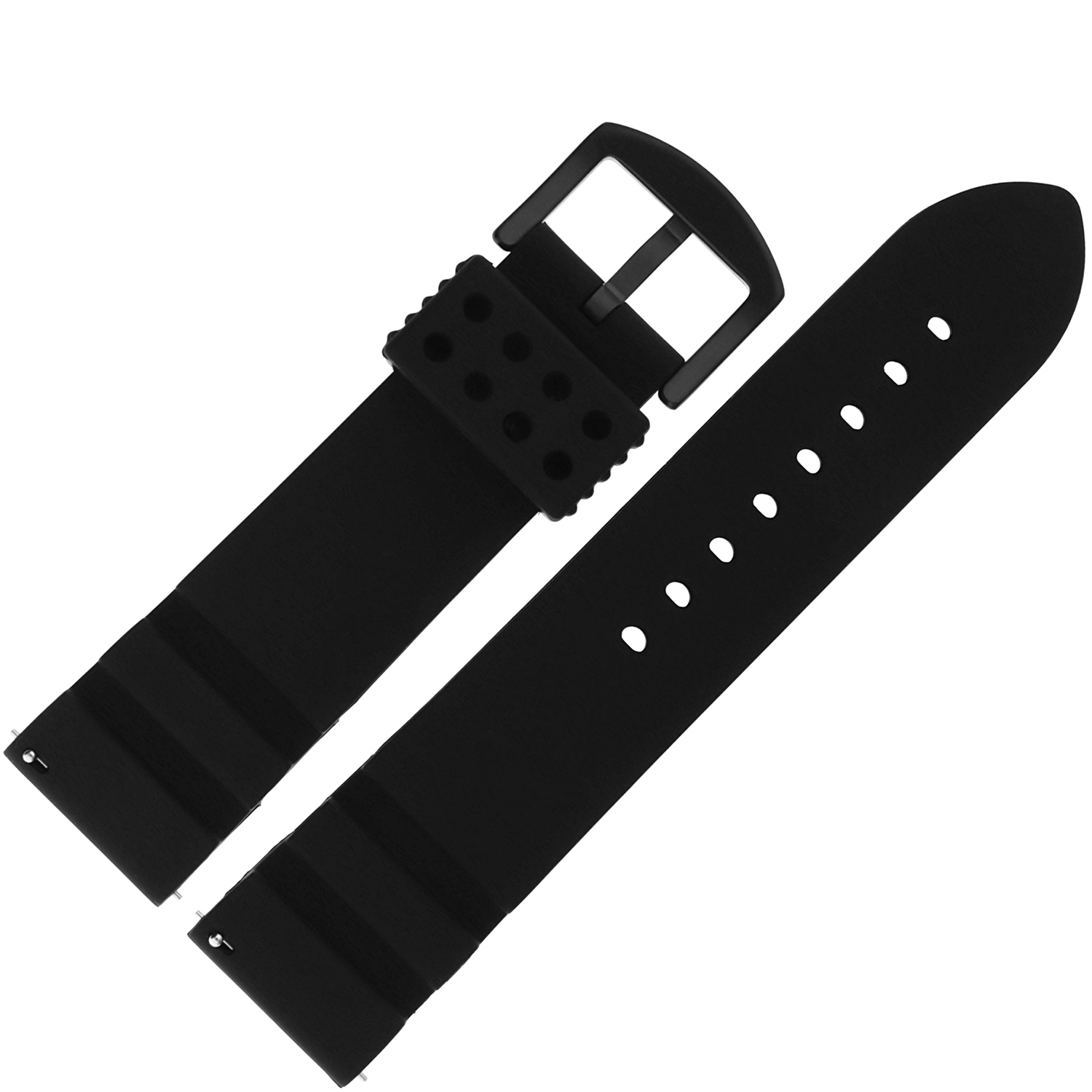 Vostok Europe Pasek Expedition - Silikon D737 czarny czarna kl pasek do zegarka - miniatura 2