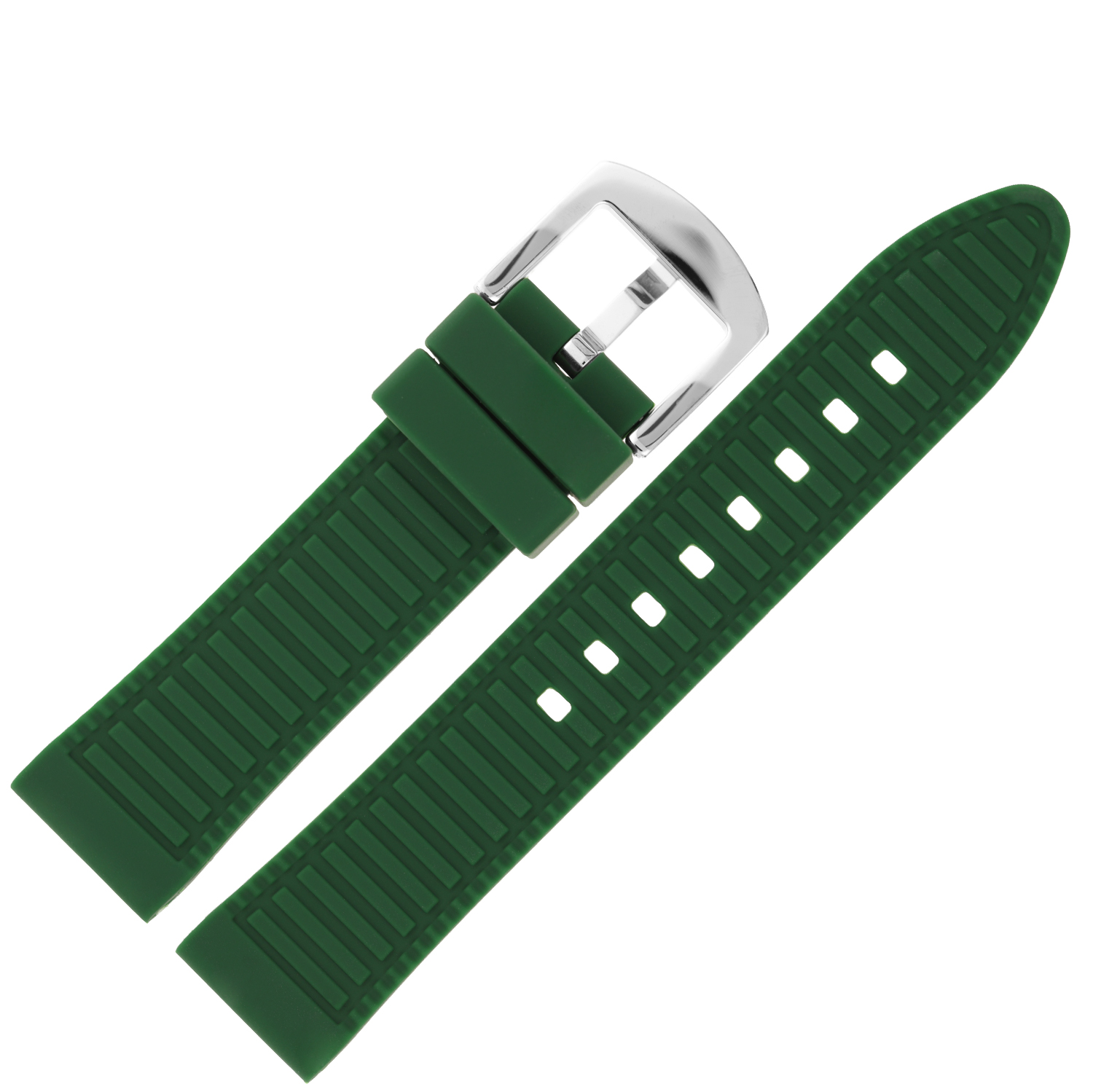 Vostok Europe Pasek Rocket N1 - Silikon 125 A749 zielony stalowa kl pasek do zegarka - miniatura 2