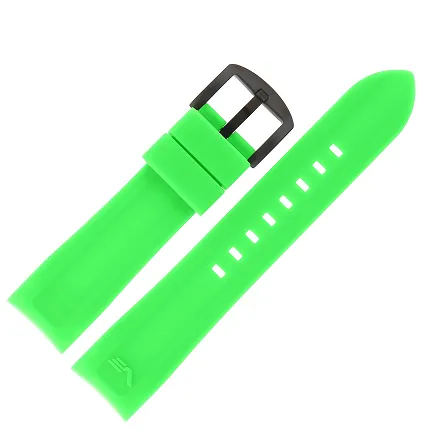 Vostok Europe Pasek Rocket N1 - Silikon 225 (4252) zielony z czarną kl.