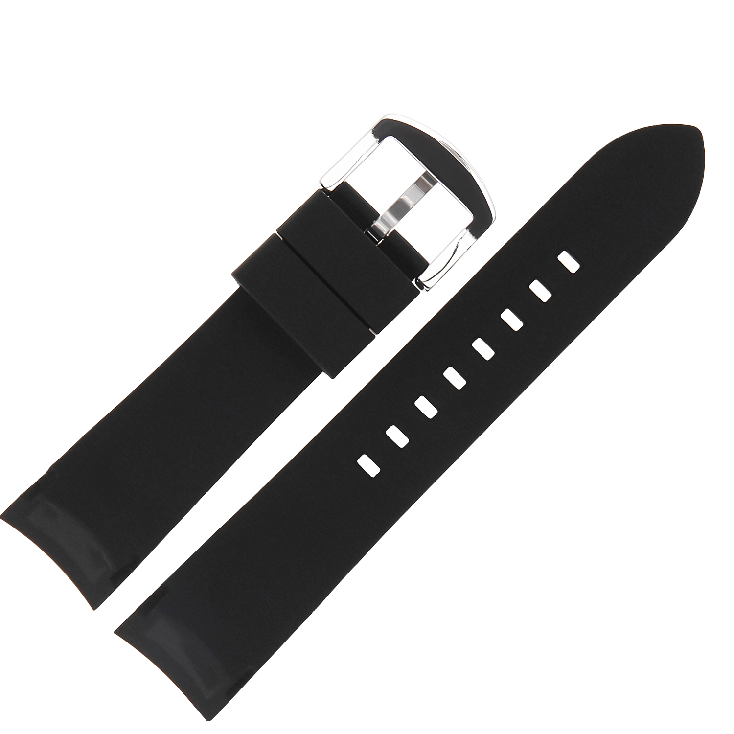 Vostok Europe Pasek Rocket N1 - Silikon 225 (5146) czarny z błyszczącą kl. pasek do zegarka