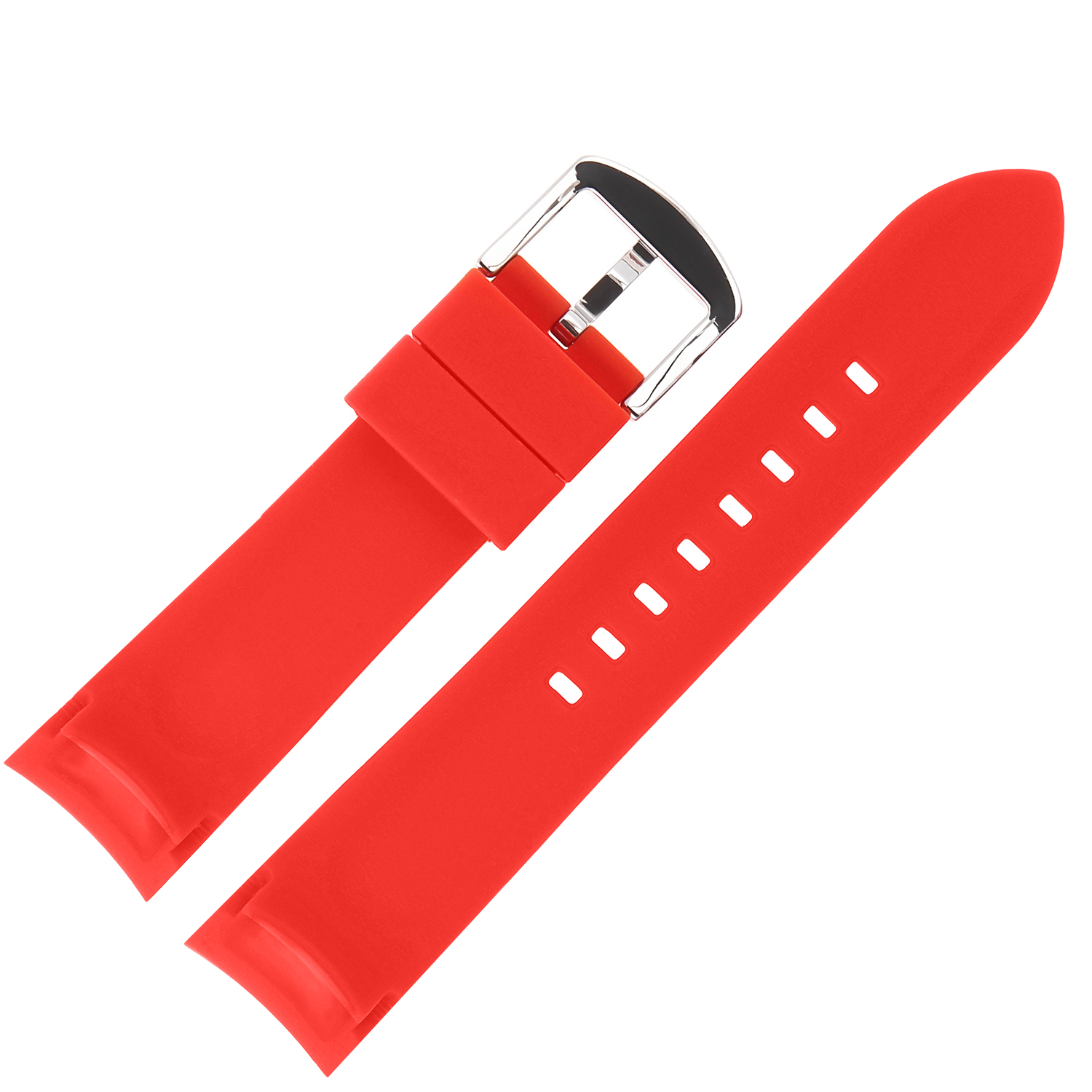 Vostok Europe Pasek Rocket N1 - Silikon 225 (5295) czerwony z błyszczącą kl. pasek do zegarka
