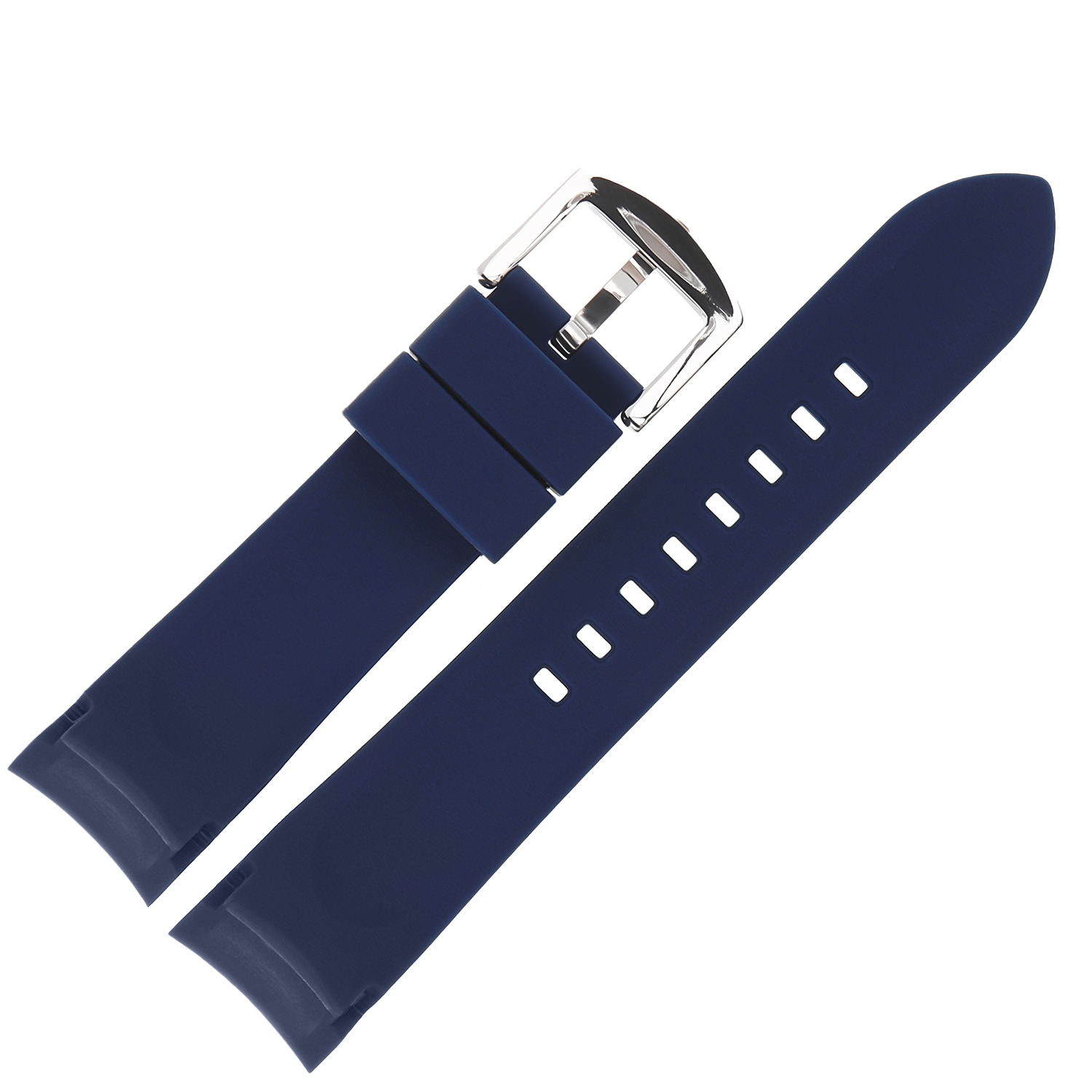 Vostok Europe Pasek Rocket N1 - Silikon 225 (A615) niebieski z błyszczącą kl. pasek do zegarka