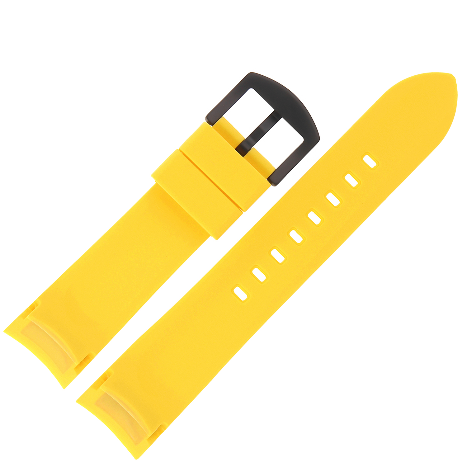 Vostok Europe Pasek Rocket N1 - Silikon 225 (C418) żółty z czarną kl. pasek do zegarka